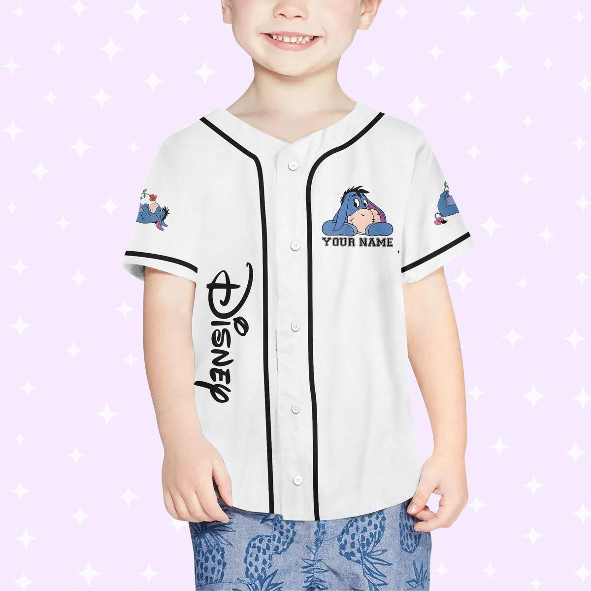 Mckenzieshoponline Disneyland Eeyore Vintage Disney Characters Personalized Baseball Jersey For Fans - Image 5