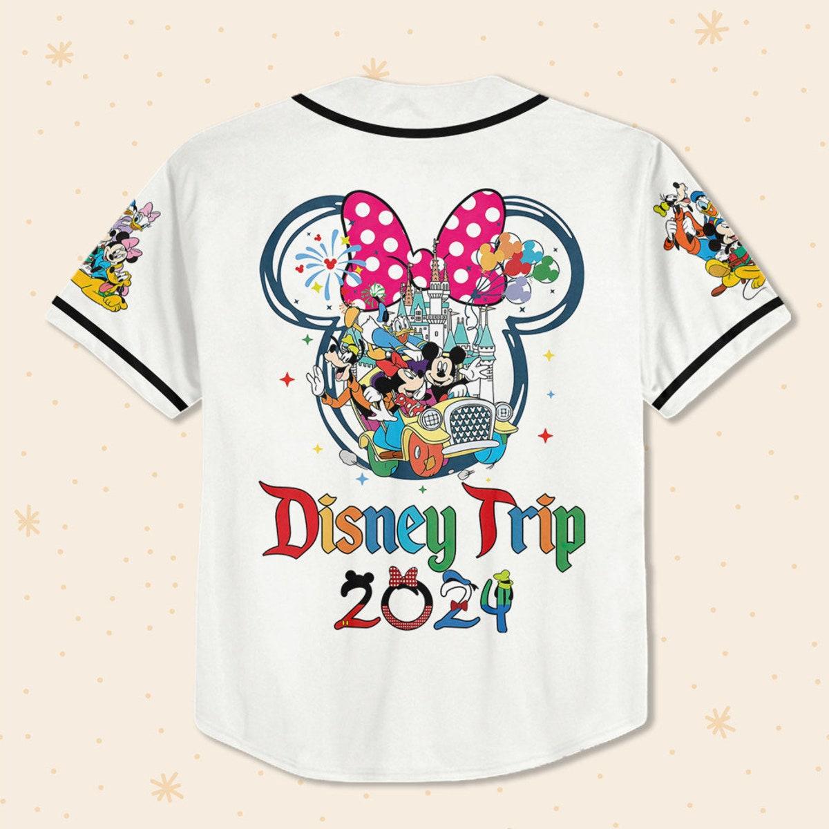 Mckenzieshoponline Disneyland Ready To Press Minnie And Friends Personalized Baseball Jersey For Fans - Image 4