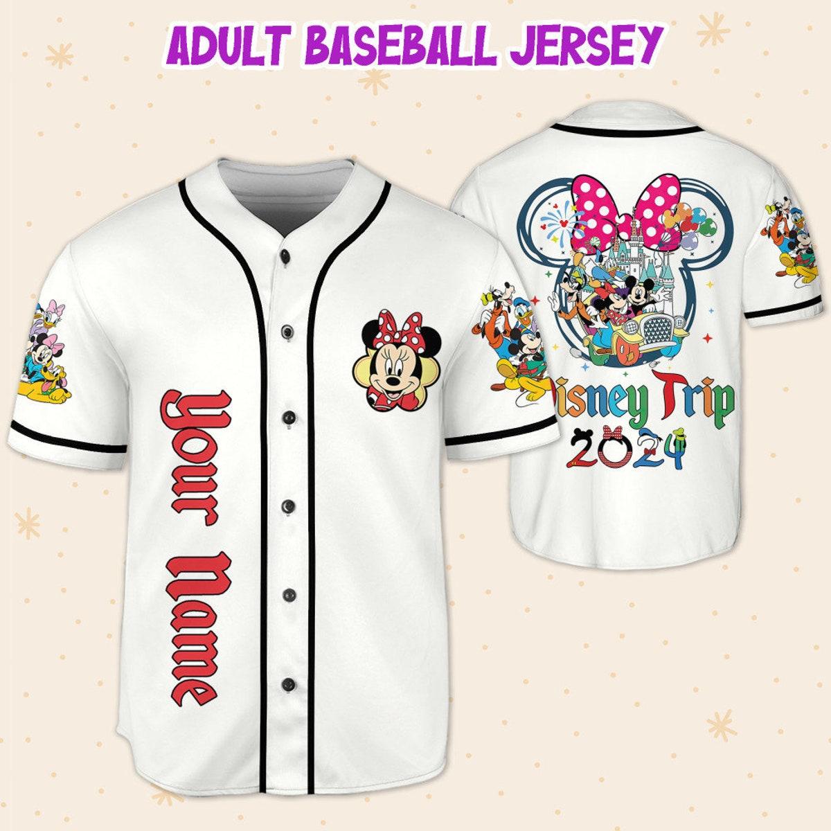 Mckenzieshoponline Disneyland Ready To Press Minnie And Friends Personalized Baseball Jersey For Fans - Image 6
