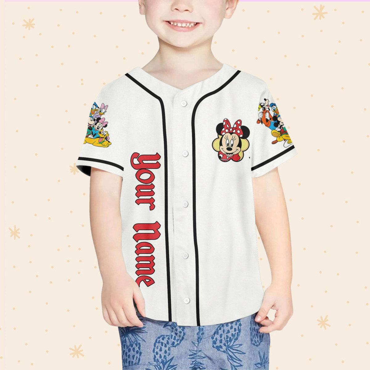 Mckenzieshoponline Disneyland Ready To Press Minnie And Friends Personalized Baseball Jersey For Fans - Image 5