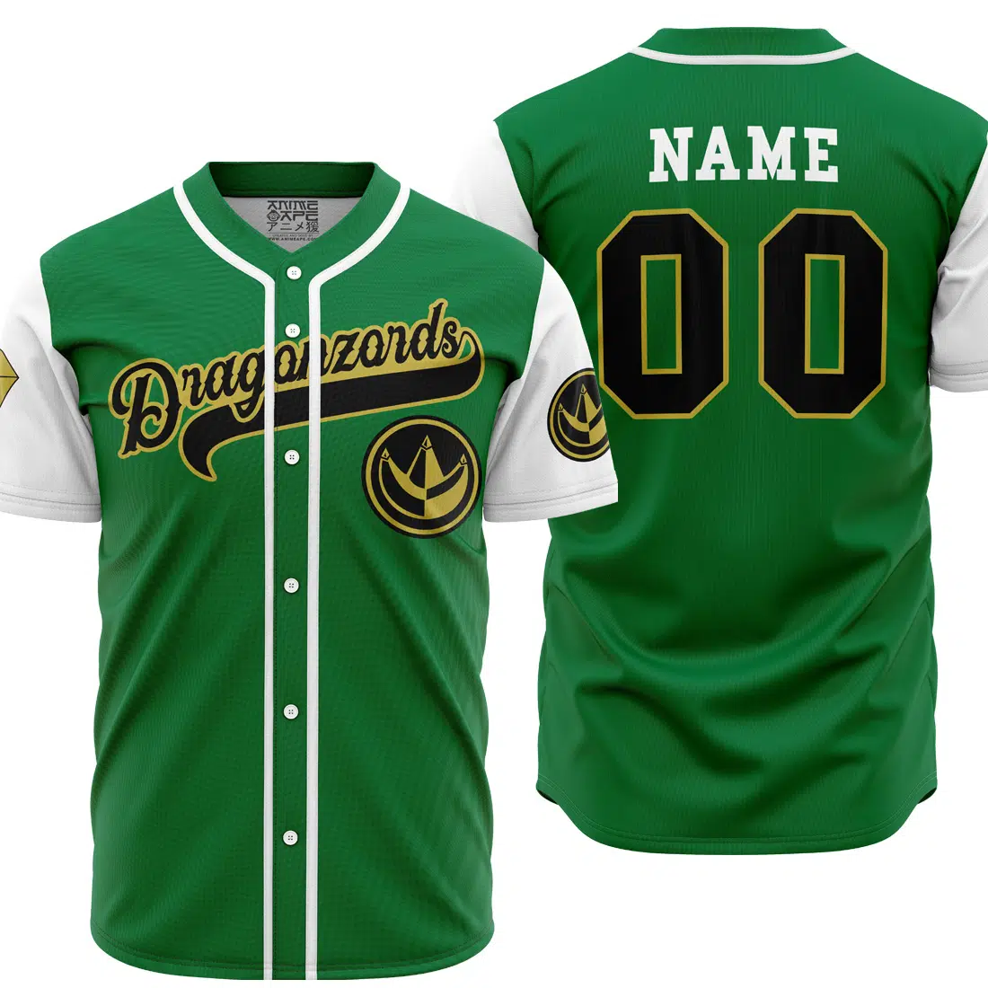 Mckenzieshoponline Dragonzords Green Power Rangers Personalized Baseball Jersey For Fans
