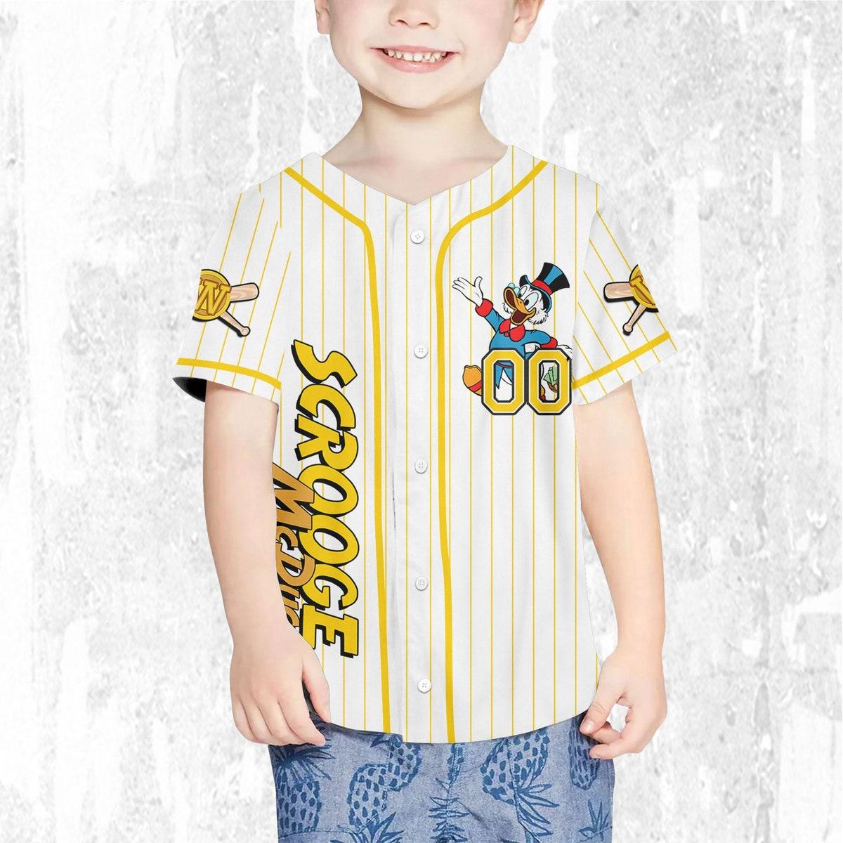 Mckenzieshoponline Ducktales Scrooge Mcduck Classic Binding Disney Personalized Baseball Jersey For Fans - Image 8