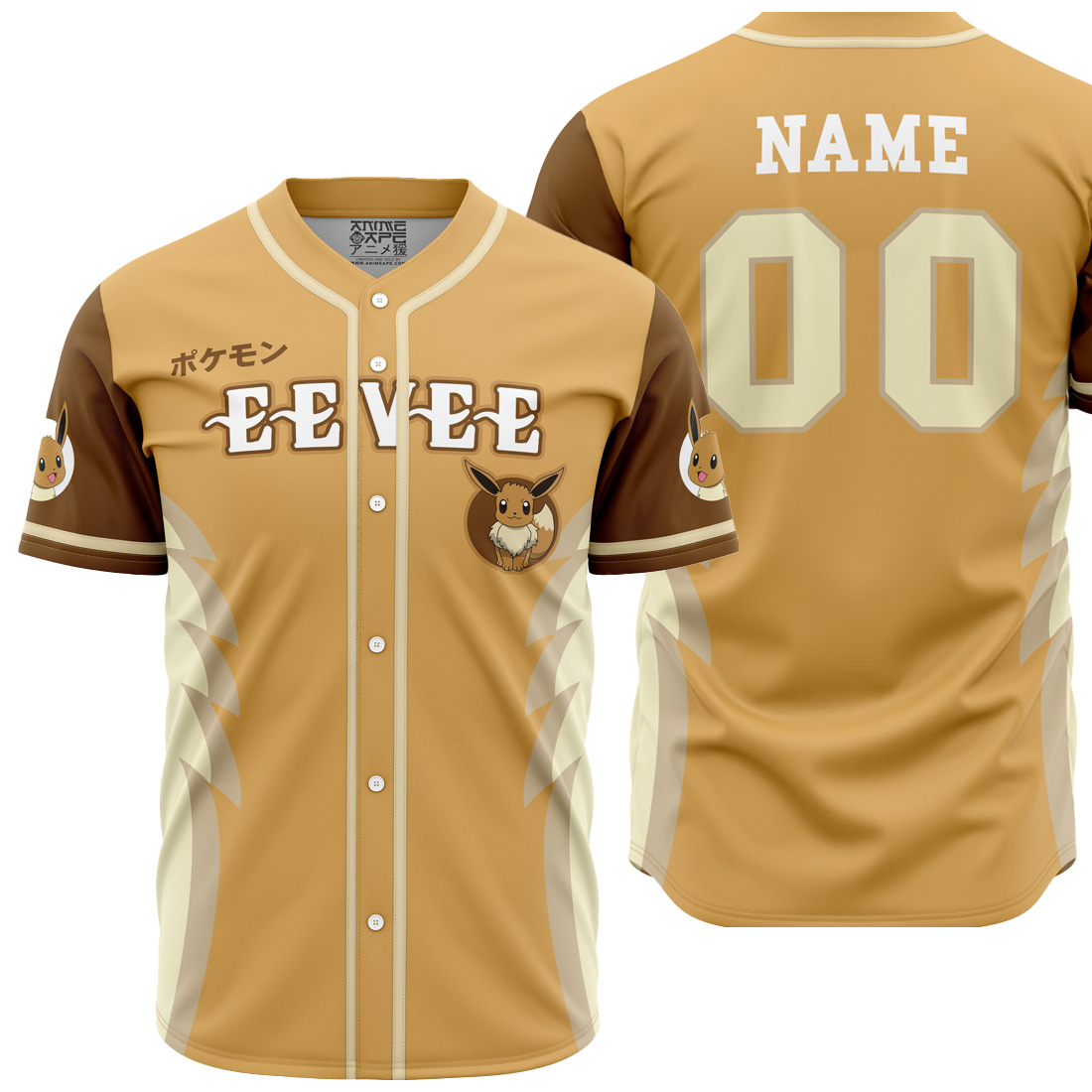 Mckenzieshoponline Eevee Eeveelution Pokemon Personalized Baseball Jersey For Fans