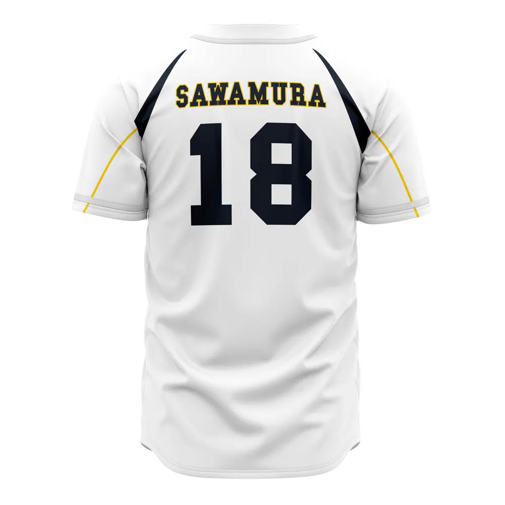 Mckenzieshoponline Eijun Sawamura Seido High Ace of Diamond Personalized Baseball Jersey For Fans - Image 2