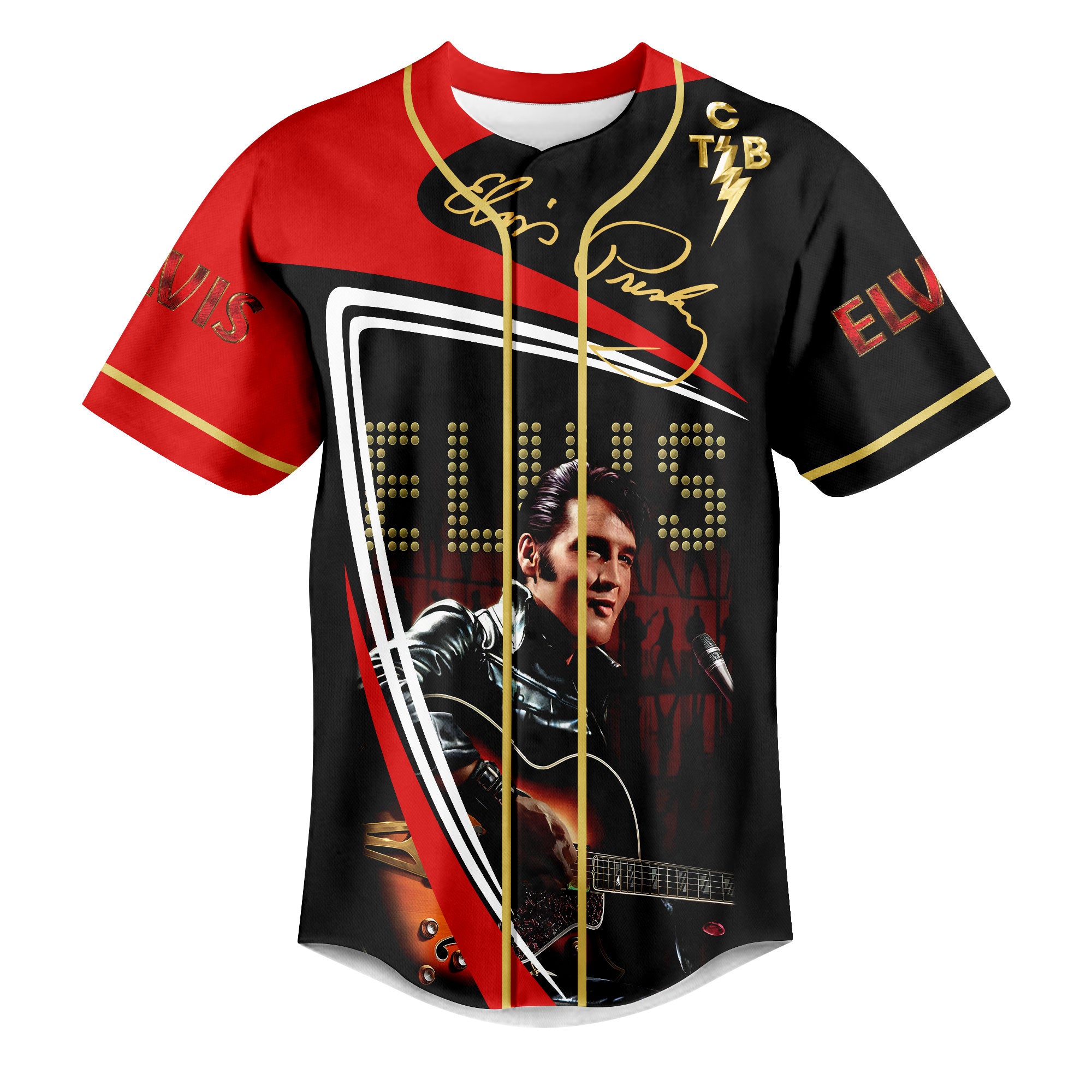 Mckenzieshoponline Elvis Presley Personalized Baseball Jersey For Fans - Image 3