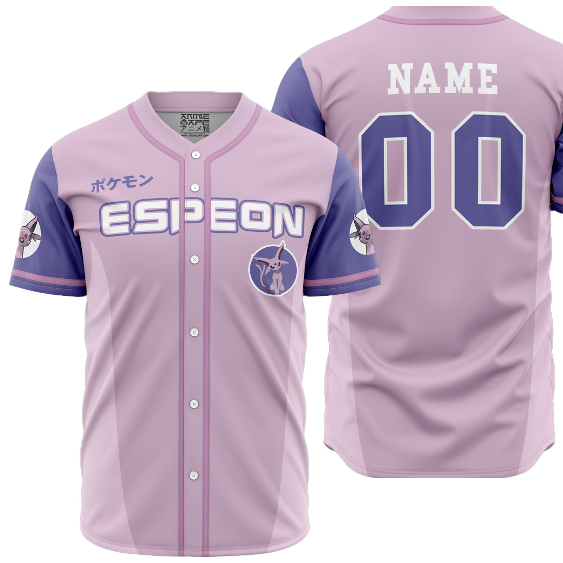 Mckenzieshoponline Espeon Eeveelution Pokemon Personalized Baseball Jersey For Fans