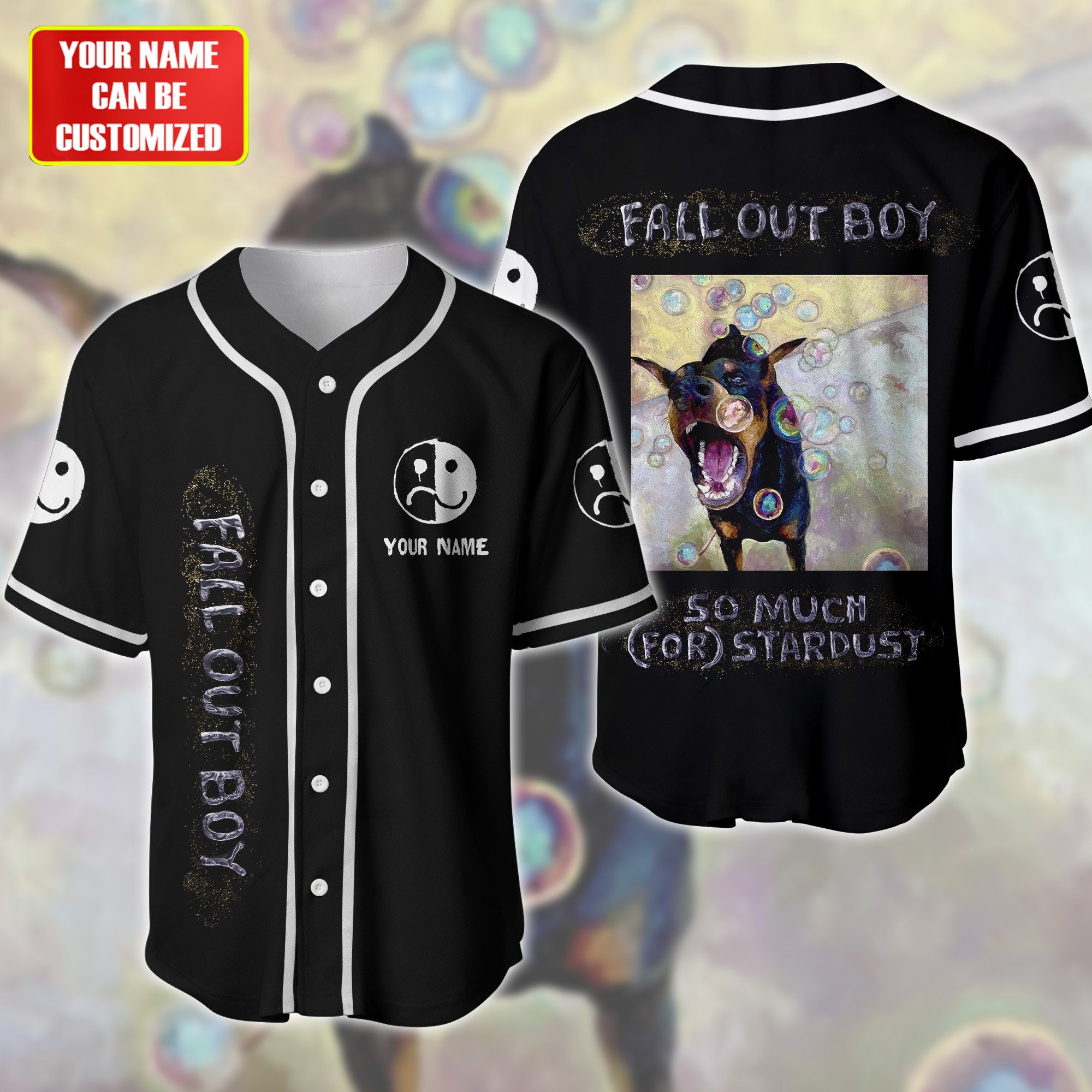 Jerseytrend Fall Out Boy So Much (For) Stardust Personalized Baseball Jersey For Fans