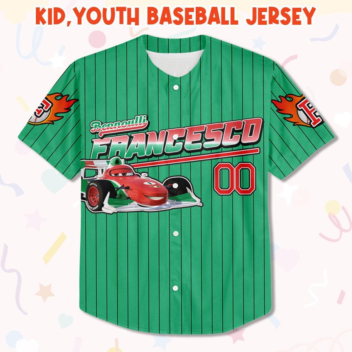 Mckenzieshoponline Francesco Redgreen Lightning Mcqueen Personalized Baseball Jersey For Fans - Image 3