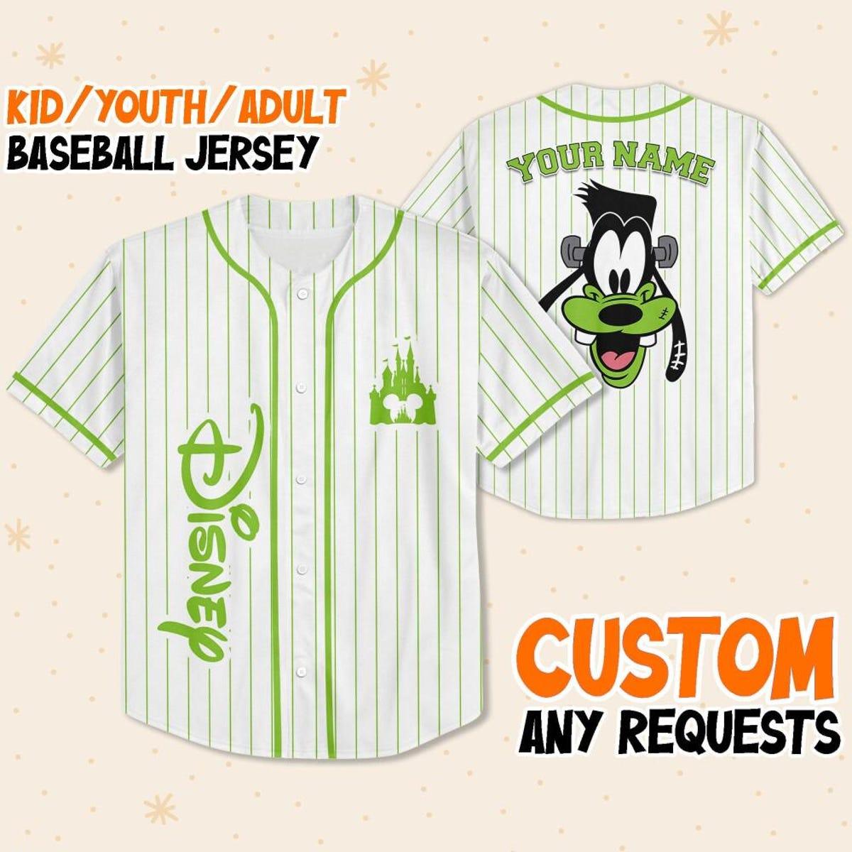 Mckenzieshoponline Frankenstein Goofy Disney Halloween Personalized Baseball Jersey For Fans - Image 2