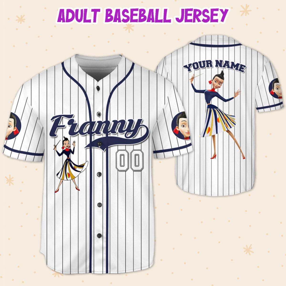 Mckenzieshoponline Franny Robinson White Meet The Robinsons Personalized Baseball Jersey For Fans - Image 6