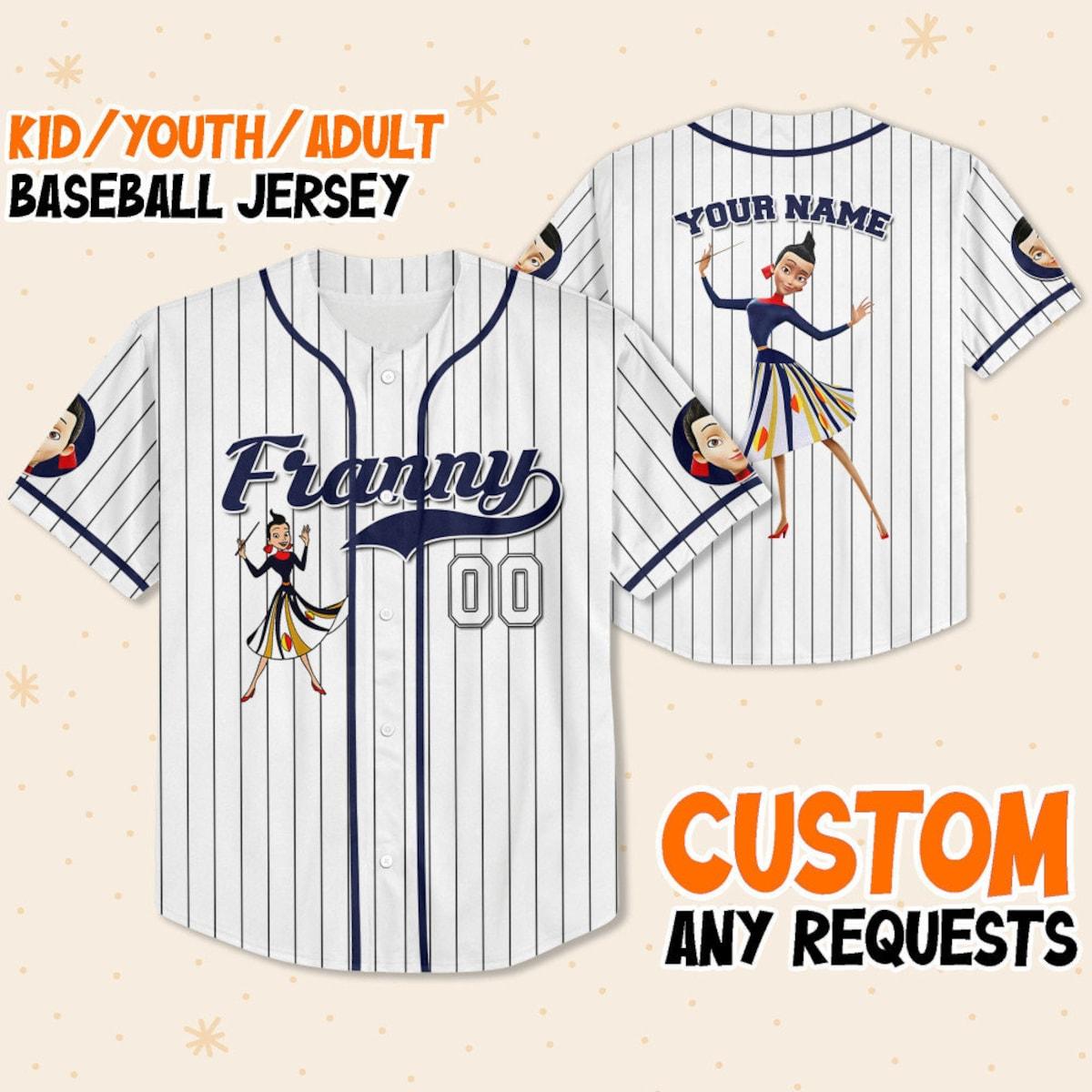 Mckenzieshoponline Franny Robinson White Meet The Robinsons Personalized Baseball Jersey For Fans