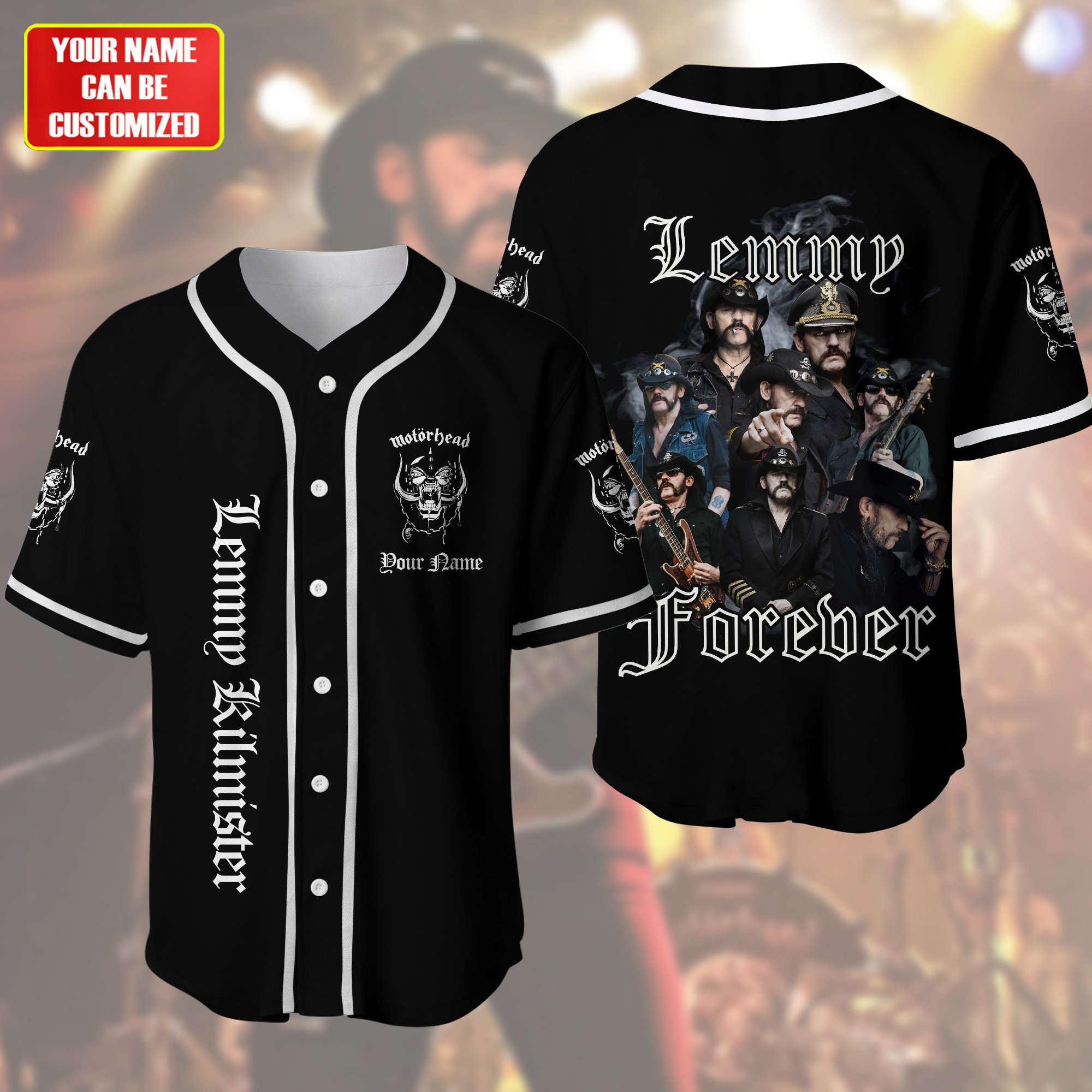 Jerseytrend Fraser Kilmister Lemmy Motörhead Band Personalized Baseball Jersey For Fans