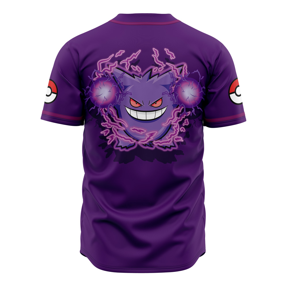 Mckenzieshoponline Gengars Pokemon Personalized Baseball Jersey For Fans - Image 3
