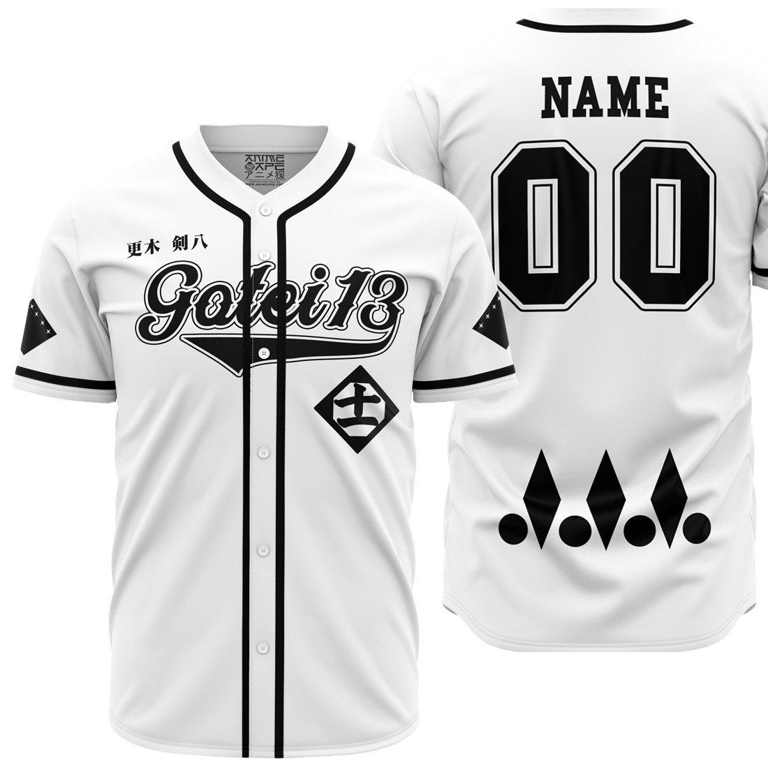 Mckenzieshoponline Gotei 13 Kenny Bleach Personalized Baseball Jersey For Fans