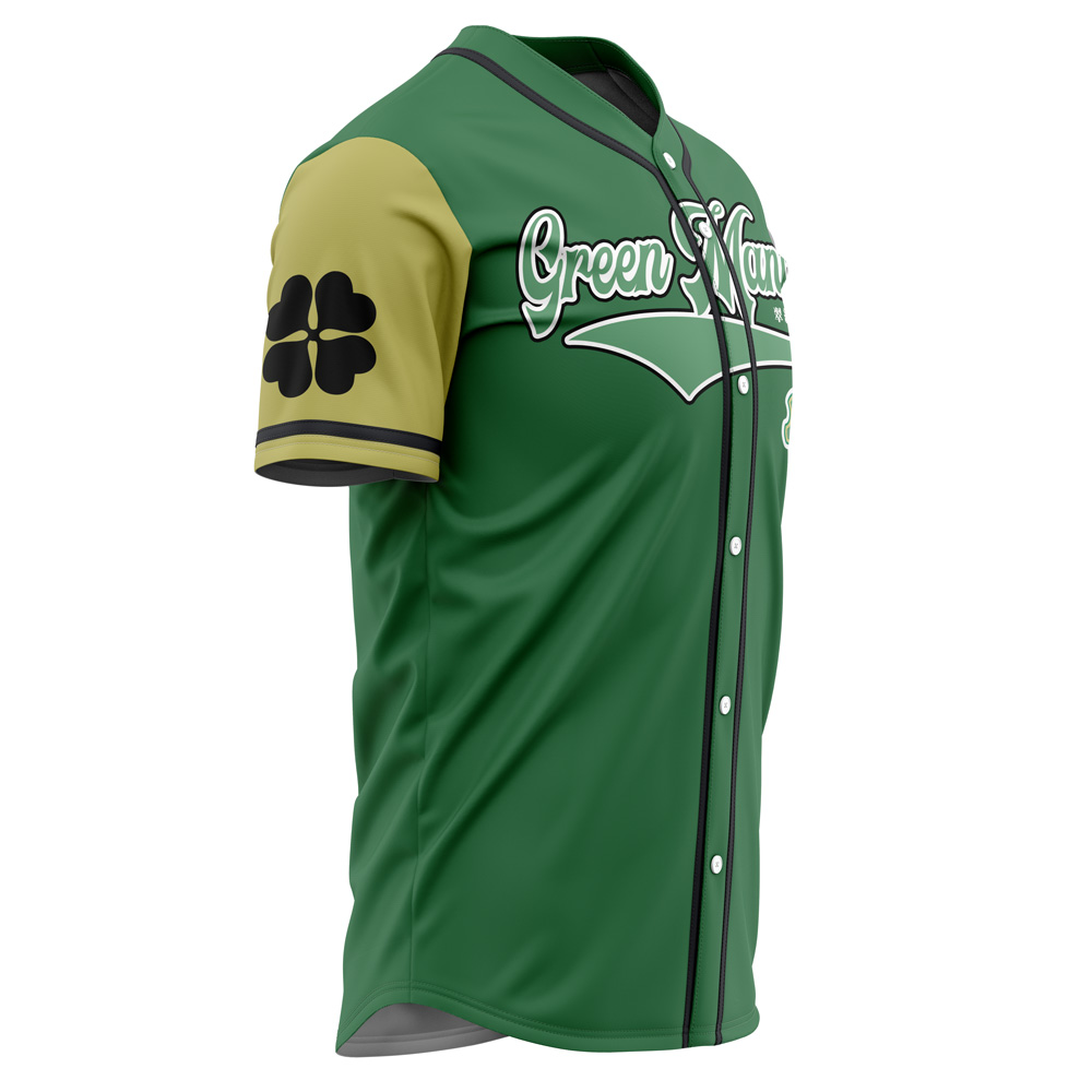 Mckenzieshoponline Green Mantises Black Clover Personalized Baseball Jersey For Fans - Image 2