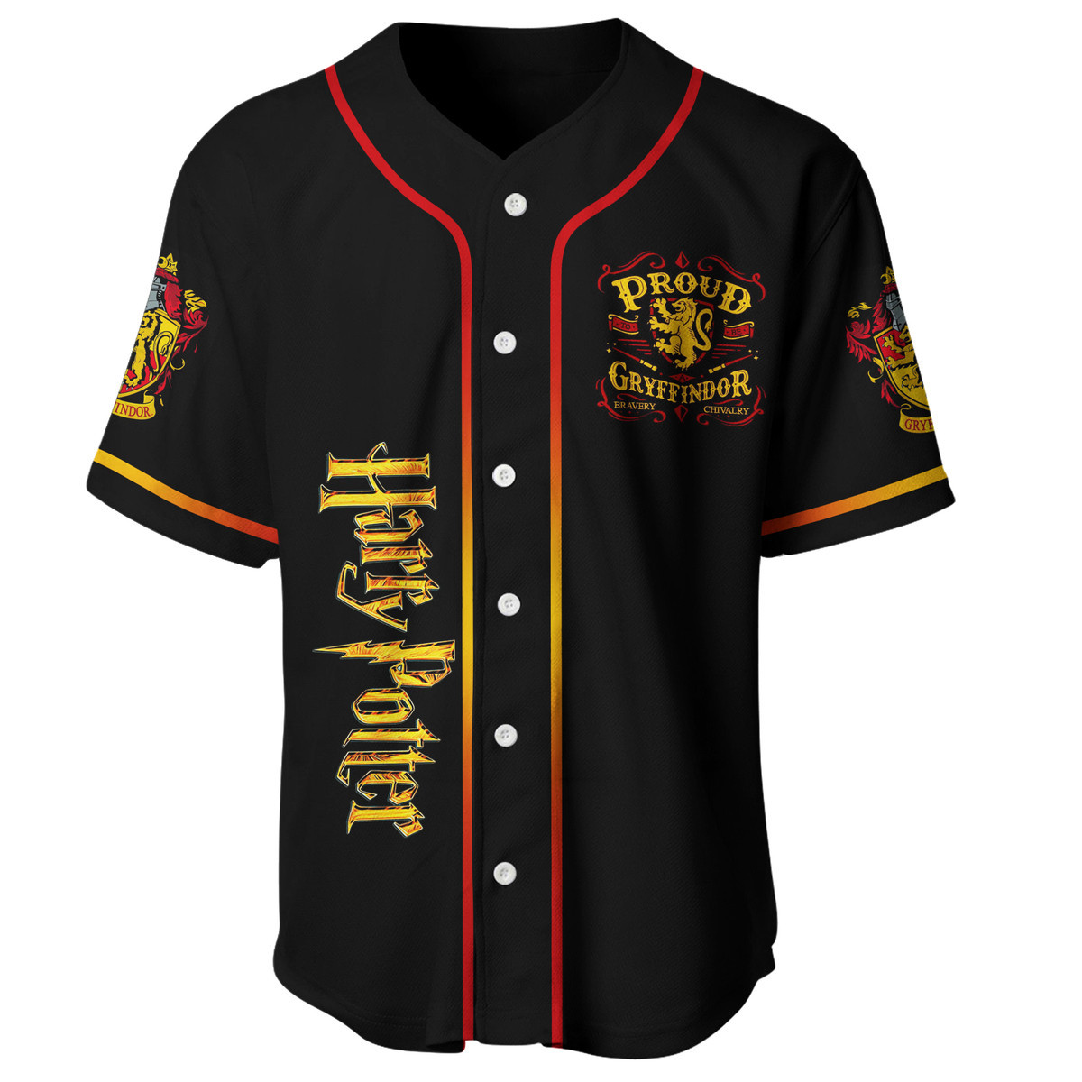 Jerseytrend Gryffindor Harry Potter Personalized Baseball Jersey For Fans - Image 4