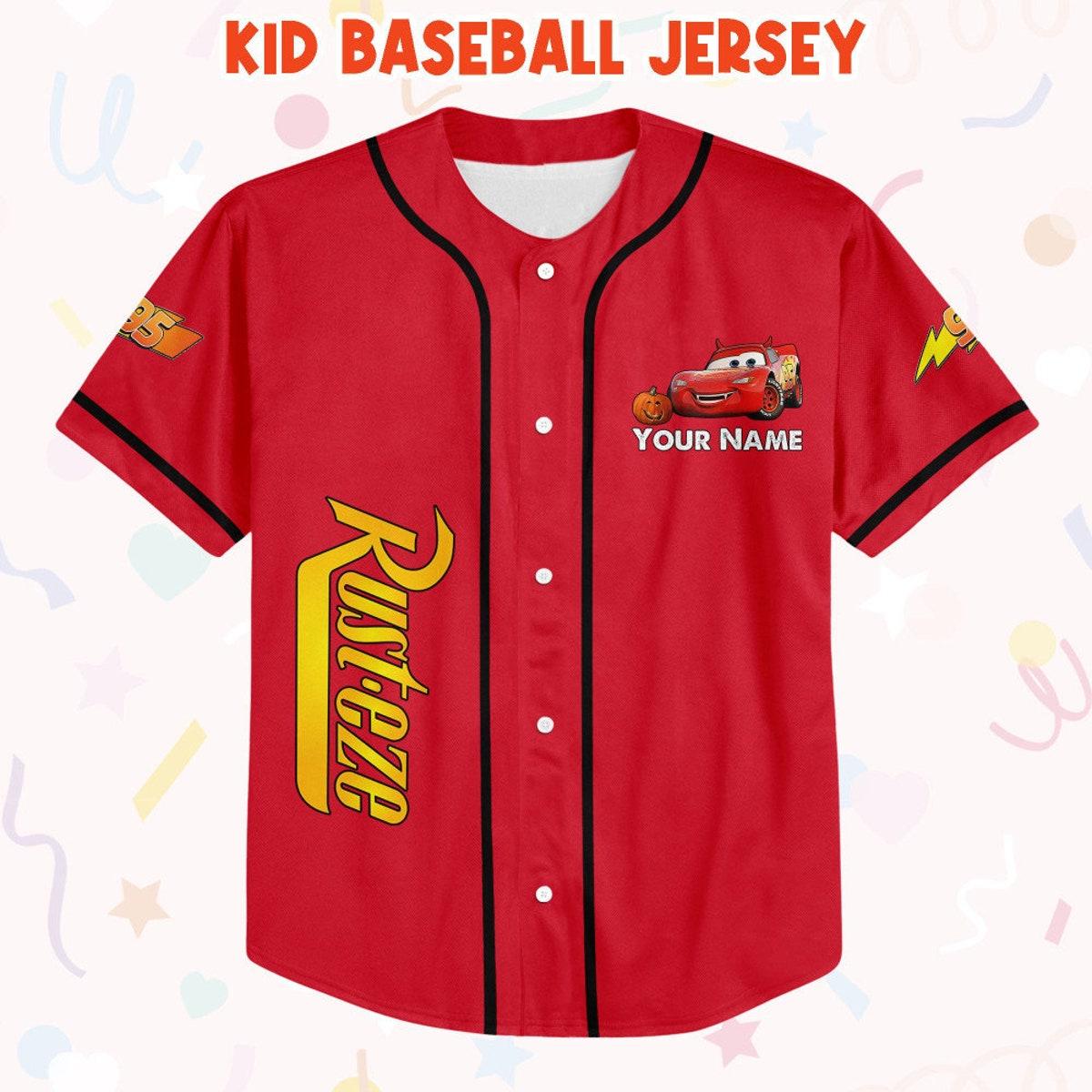 Mckenzieshoponline Halloween Cars Mcqueen Characters Personalized Baseball Jersey For Fans - Image 3