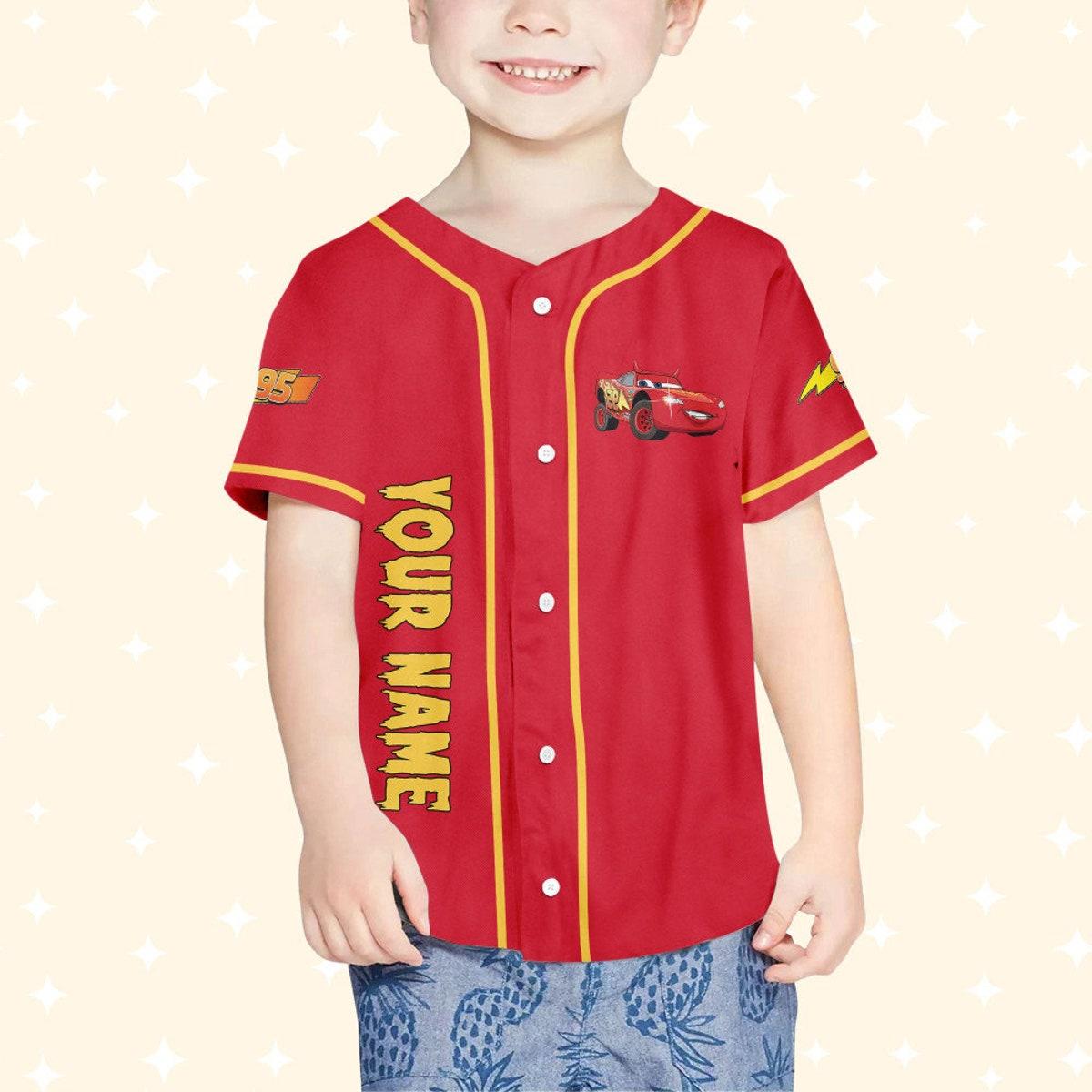 Mckenzieshoponline Halloween Cars Mickey Head Mcqueen Boo Personalized Baseball Jersey For Fans - Image 5