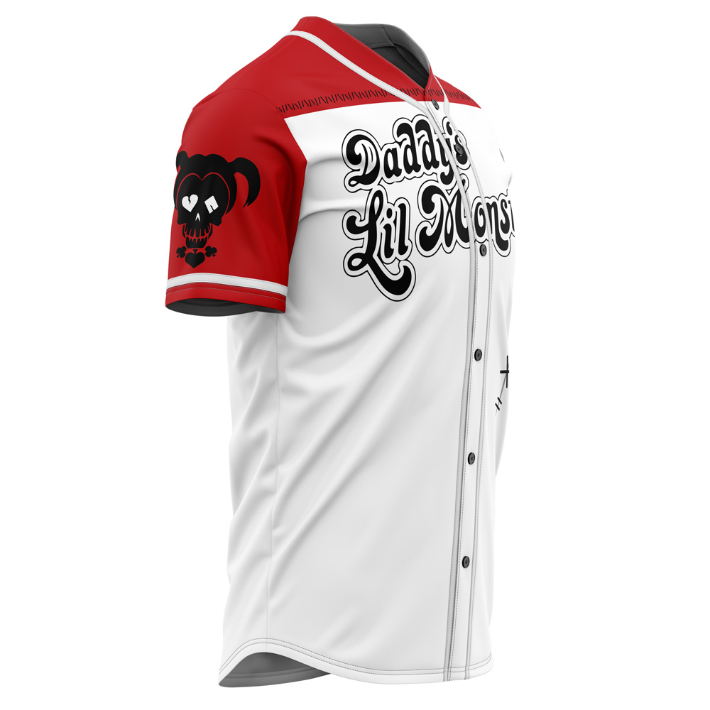 Mckenzieshoponline Harley Quinn Daddy's Lil Monster DC Comics Personalized Baseball Jersey For Fans - Image 2
