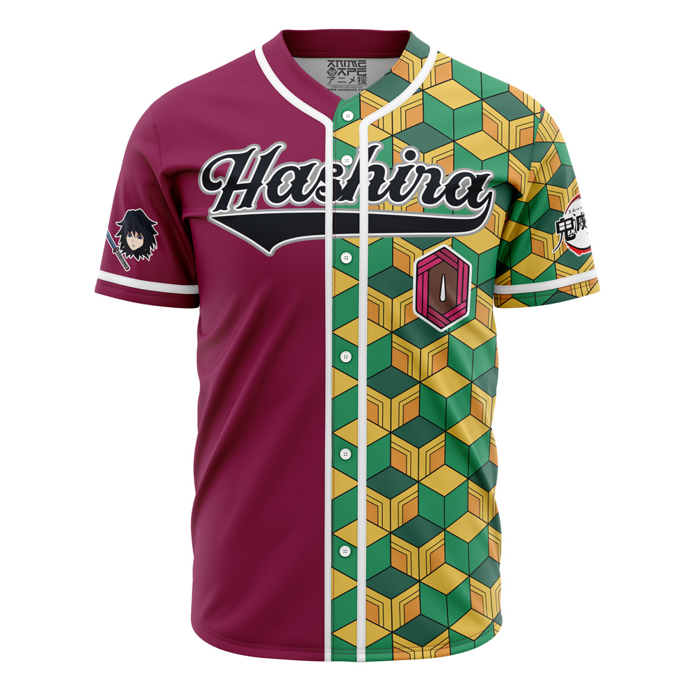 Mckenzieshoponline Hashira Giyu Tomioka Demon Slayer Personalized Baseball Jersey For Fans - Image 2