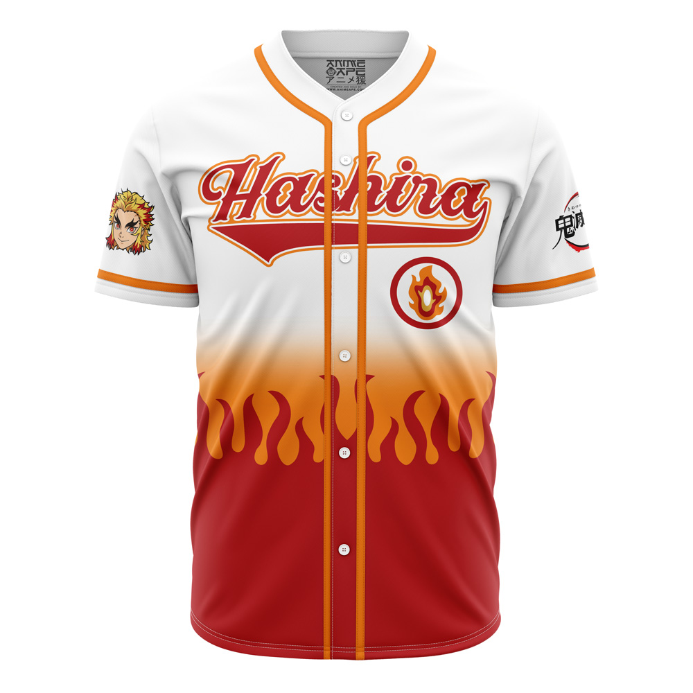 Mckenzieshoponline Hashira Kyojuro Rengoku Demon Slayer Personalized Baseball Jersey For Fans