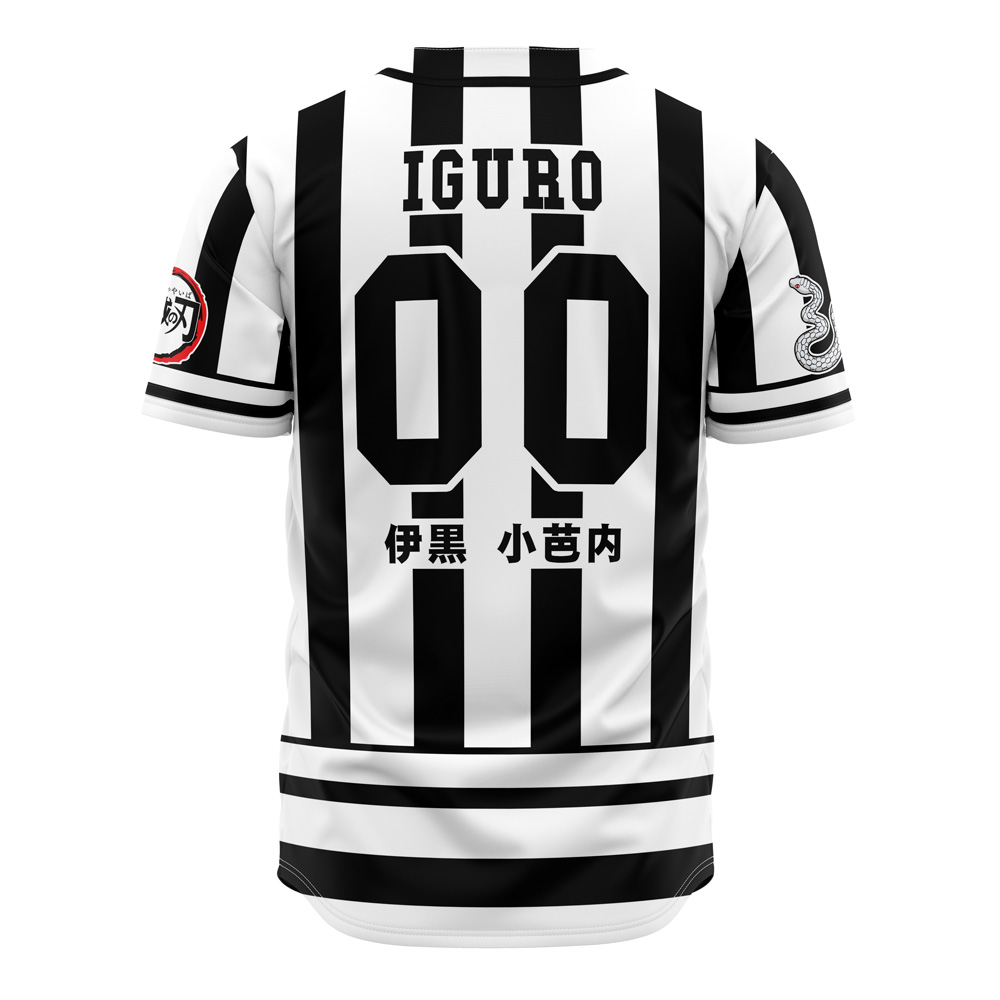 Mckenzieshoponline Hashira Obanai Iguro Demon Slayer Personalized Baseball Jersey For Fans - Image 3