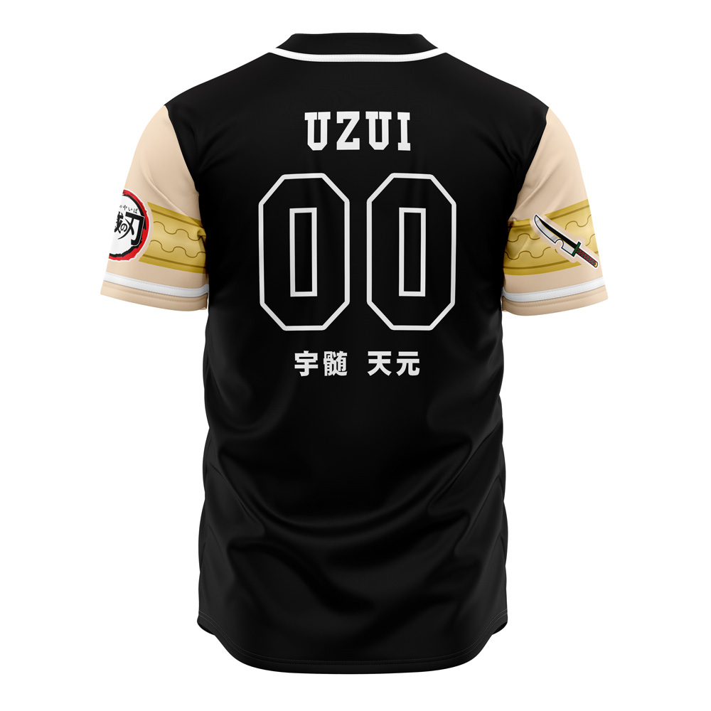 Mckenzieshoponline Hashira Tengen Uzui Demon Slayer Personalized Baseball Jersey For Fans - Image 3