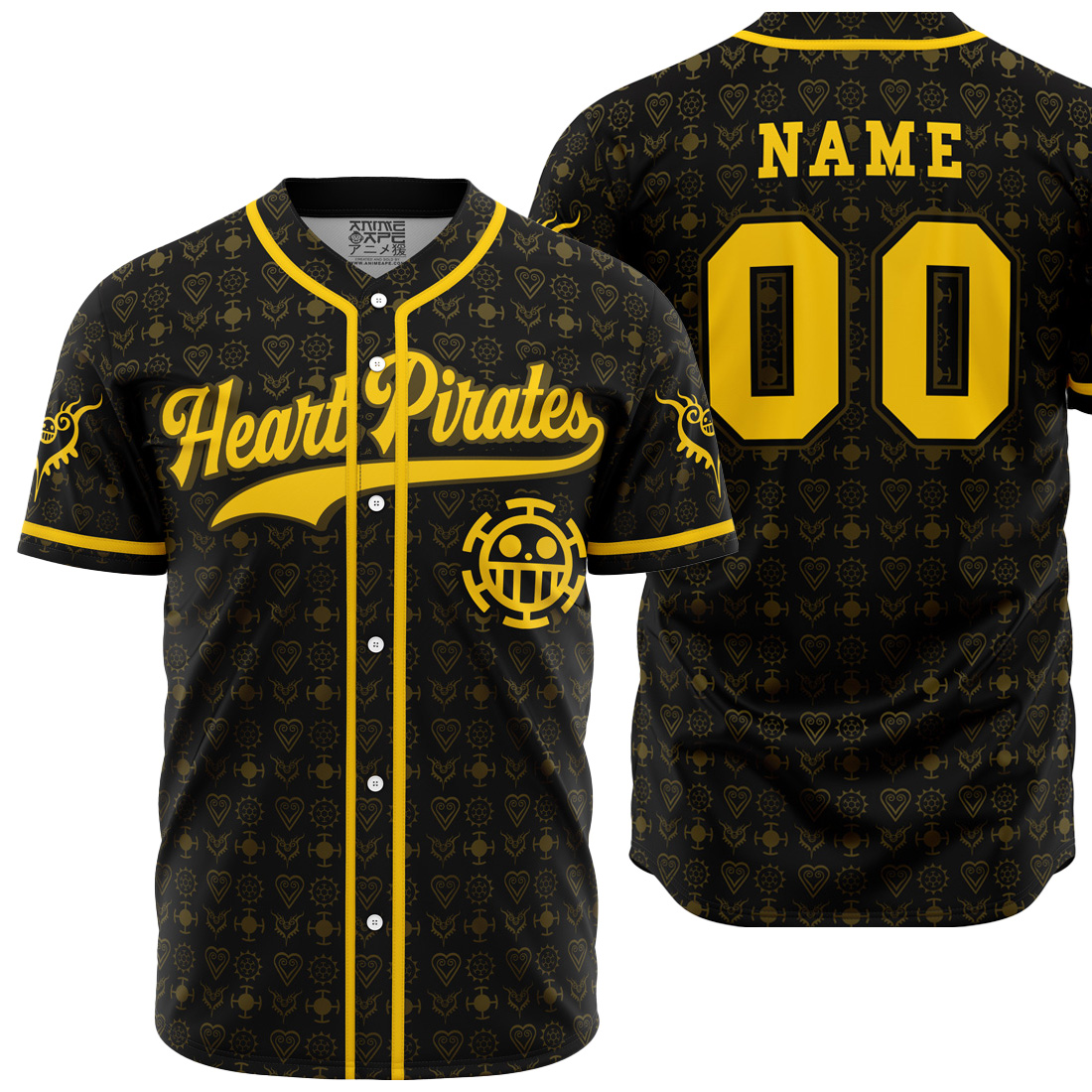 Mckenzieshoponline Heart Pirates Law One Piece Personalized Baseball Jersey For Fans