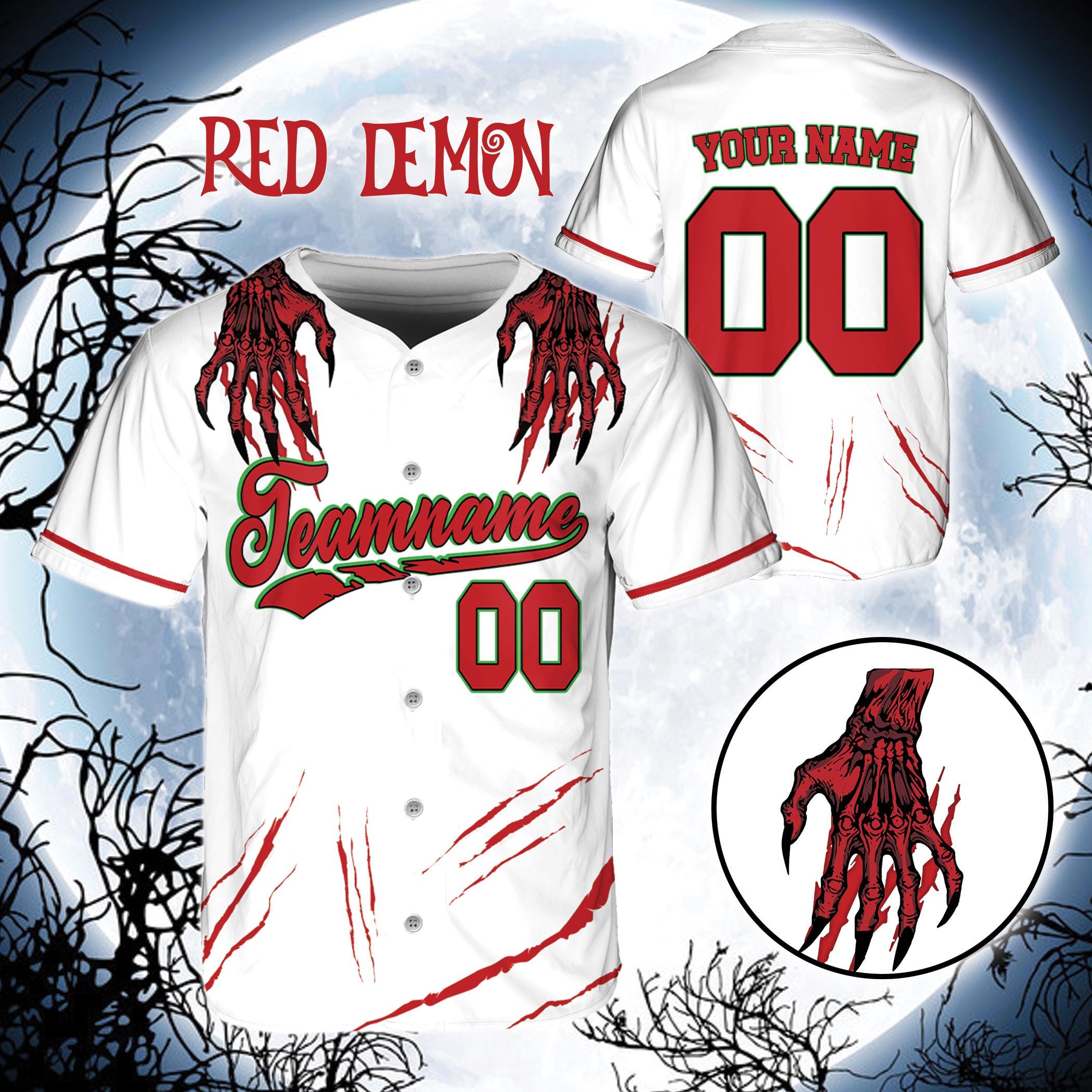 Jerseytrend Horor Zoombie Halloween  Personalized Baseball Jersey For Fans - Image 5