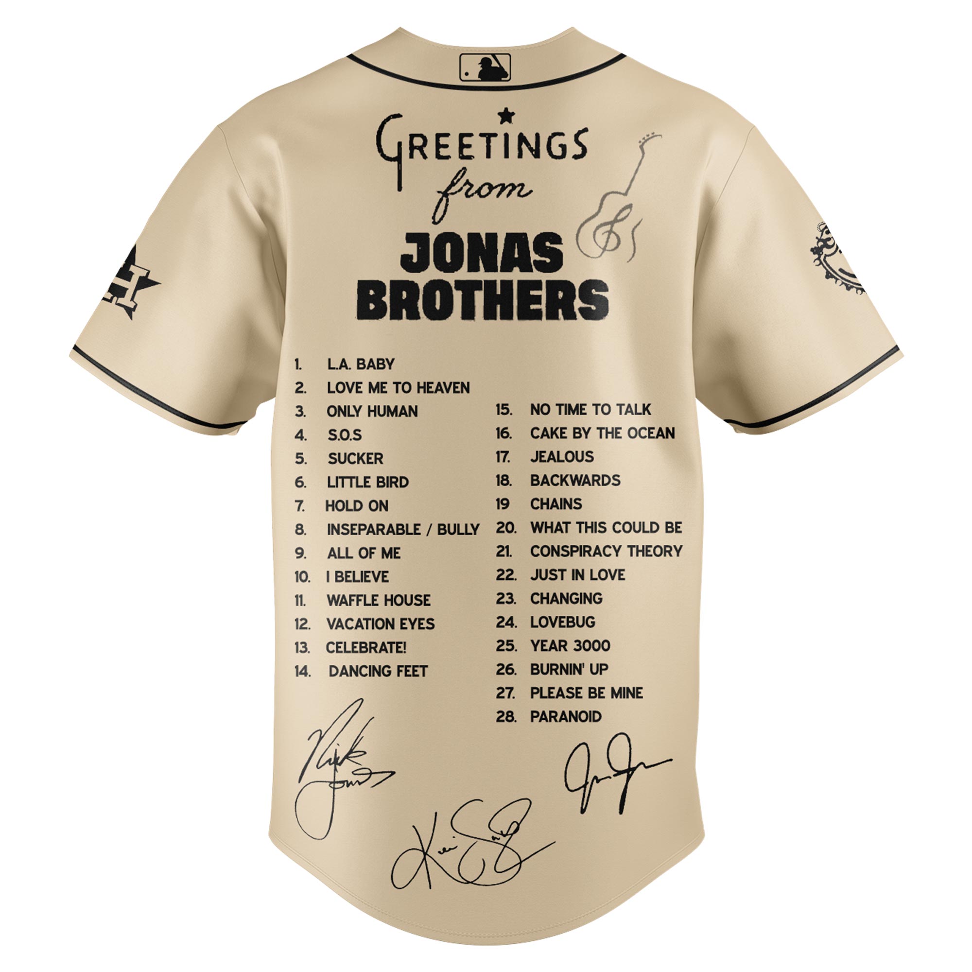 Jerseytrend Houston Astros MLB x Greetings From Jonas Brothers Personalized Baseball Jersey For Fans - Image 4