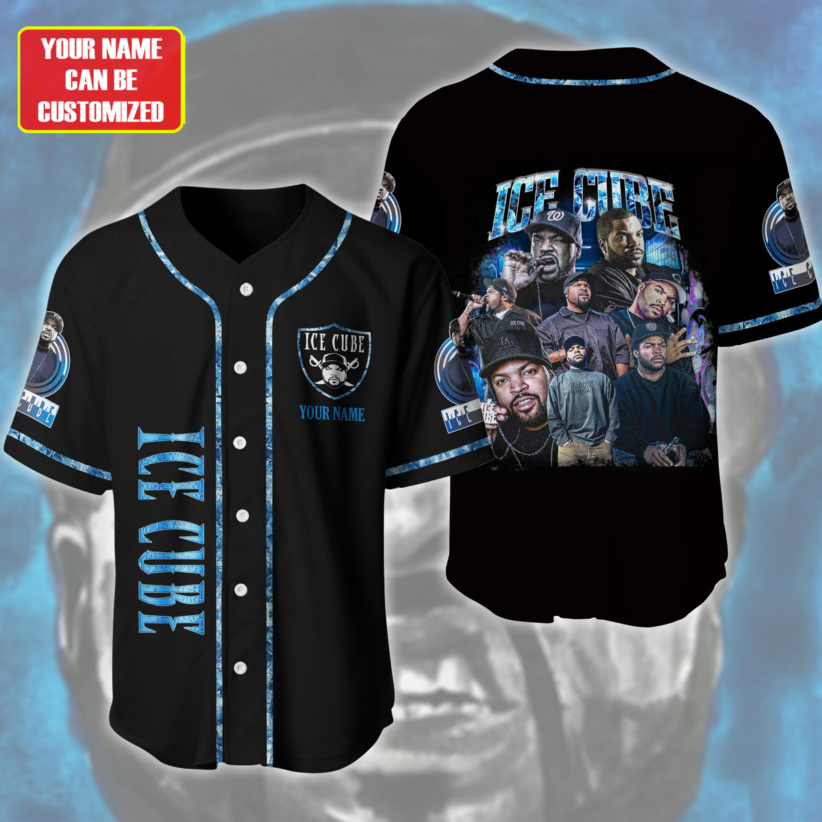 Jerseytrend Ice Cube O'Shea Jackson Sr. Personalized Baseball Jersey For Fans - Image 2