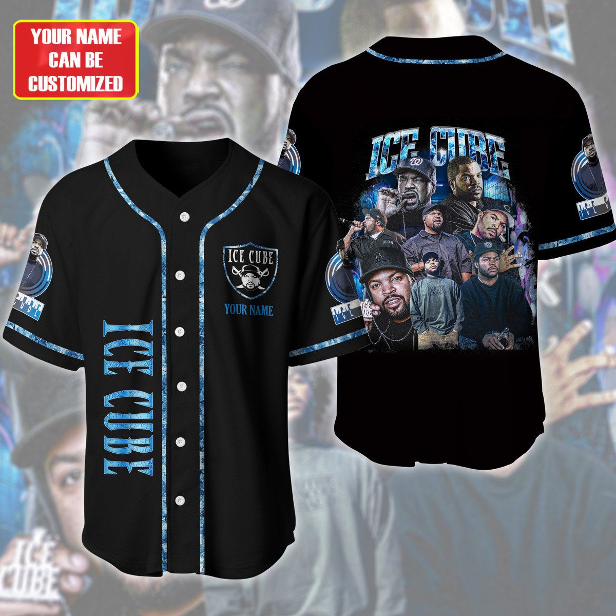 Jerseytrend Ice Cube O'Shea Jackson Sr. Personalized Baseball Jersey For Fans