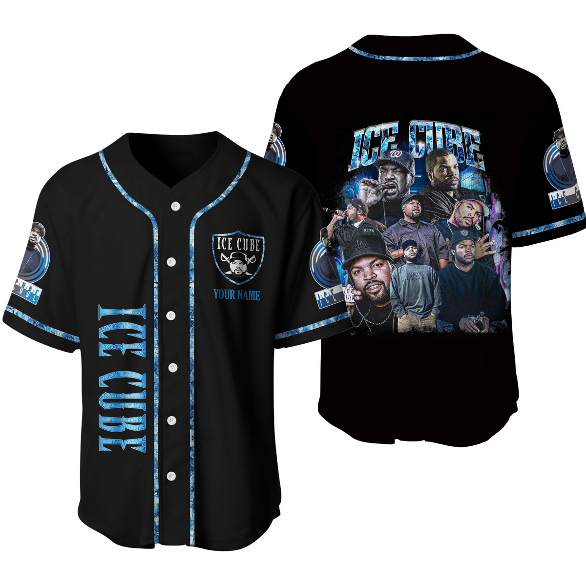 Jerseytrend Ice Cube O'Shea Jackson Sr. Personalized Baseball Jersey For Fans - Image 3