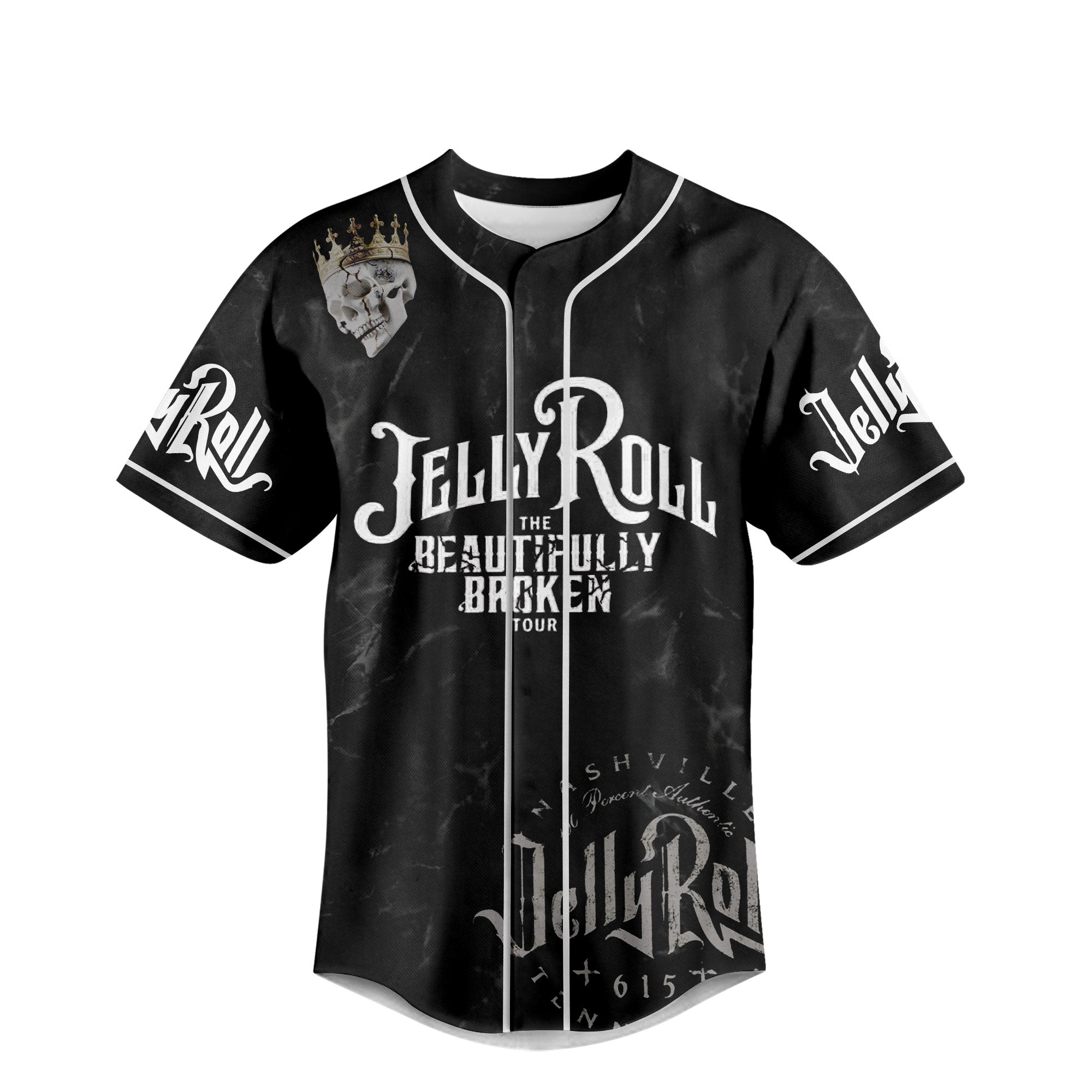Mckenzieshoponline Jelly Roll I Am Not Okay Personalized Baseball Jersey For Fans - Image 3