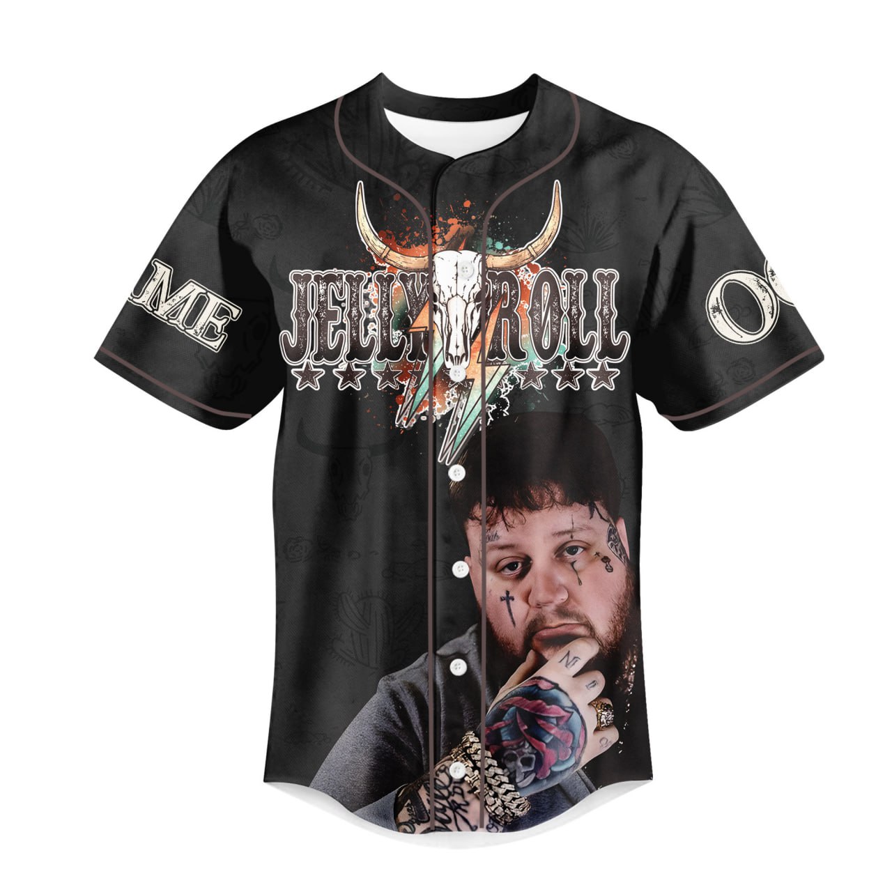Mckenzieshoponline Jelly Roll Son Of A Sinner Personalized Baseball Jersey For Fans - Image 2