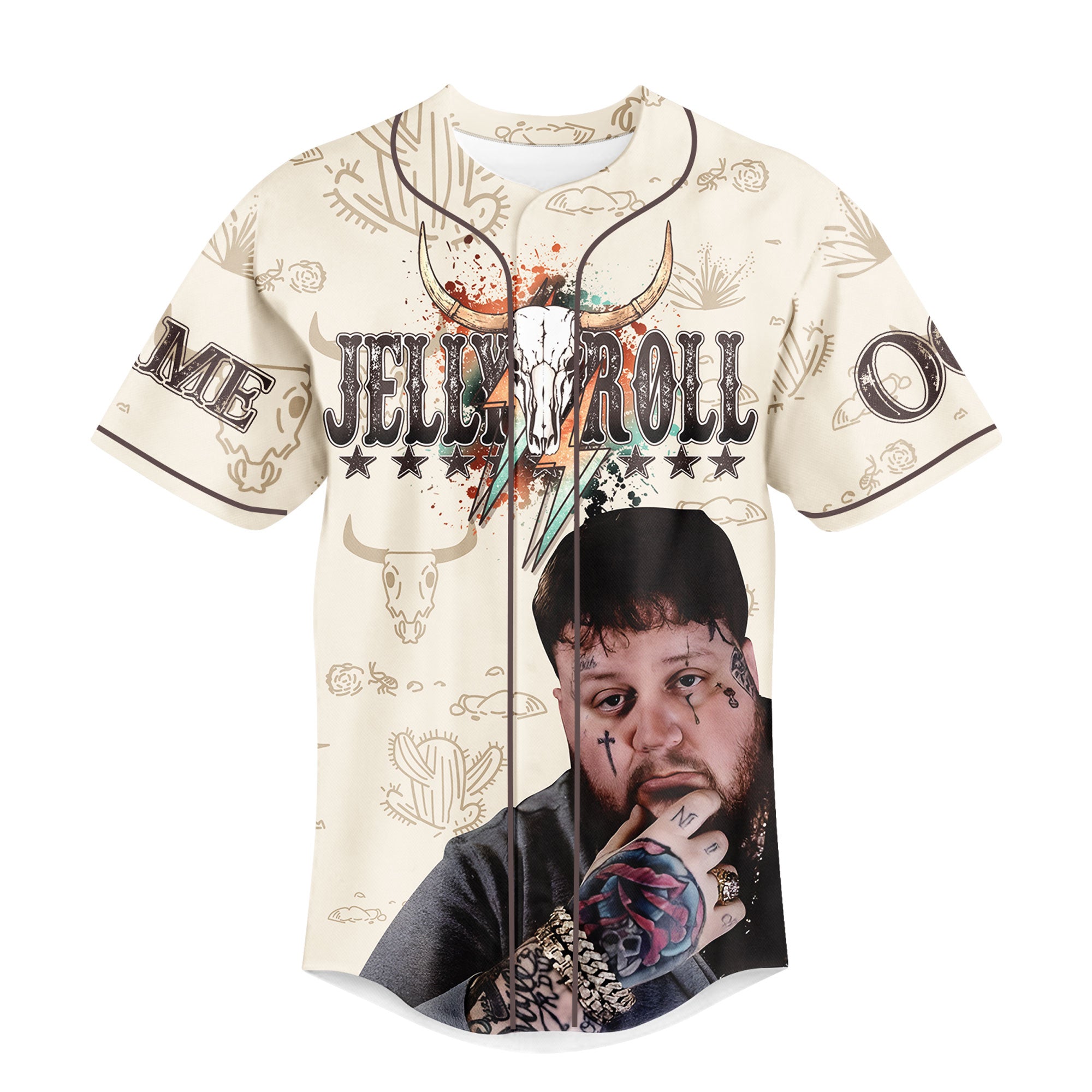 Mckenzieshoponline Jelly Roll Son Of A Sinner Personalized Baseball Jersey For Fans - Image 4