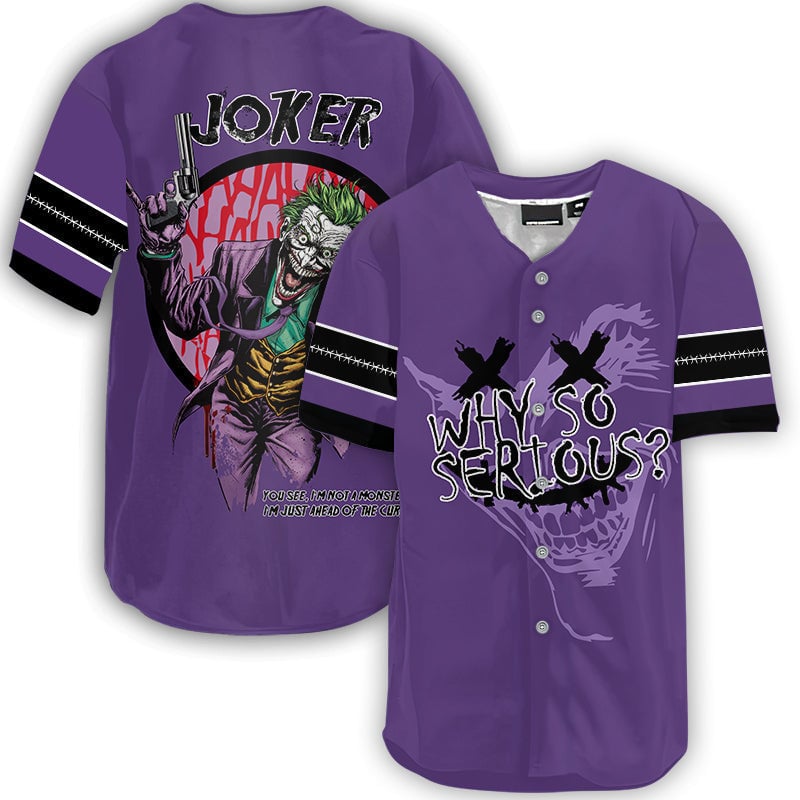 Mckenzieshoponline Joker Movies Personalized Baseball Jersey For Fans