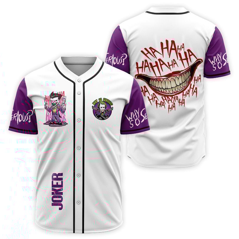Mckenzieshoponline Joker Movies Personalized Baseball Jersey For Fans