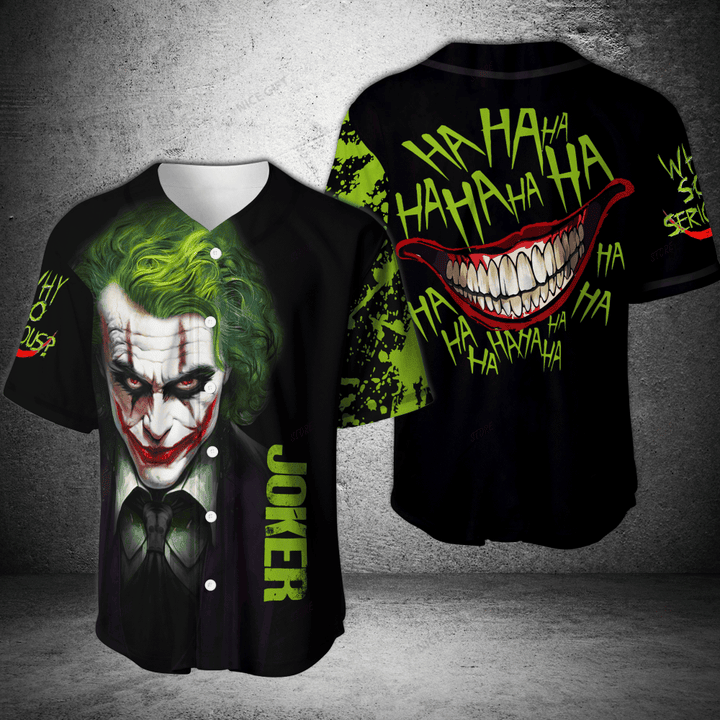 Mckenzieshoponline Joker Movies Personalized Baseball Jersey For Fans