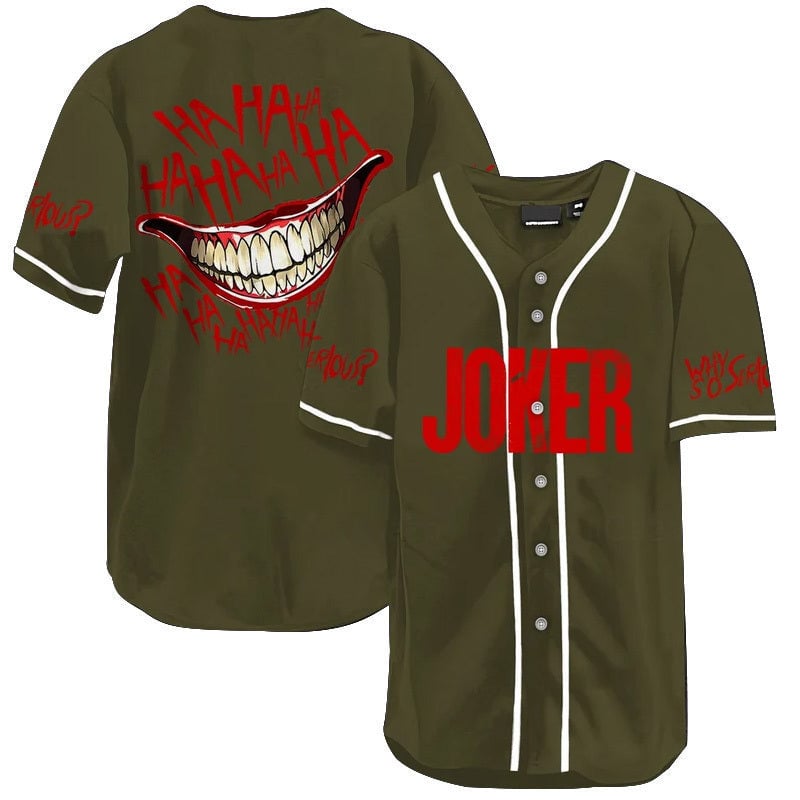 Mckenzieshoponline Joker Movies Personalized Baseball Jersey For Fans