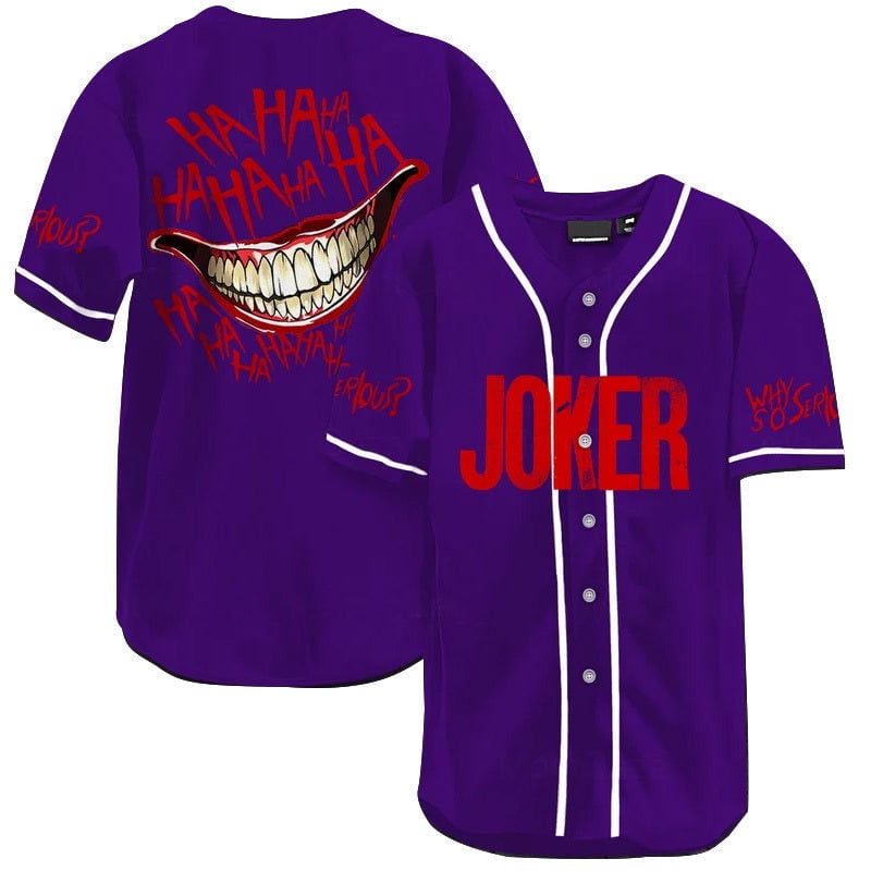 Mckenzieshoponline Joker Movies Personalized Baseball Jersey For Fans