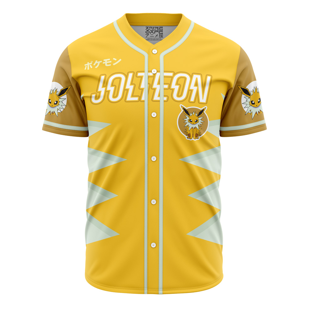 Mckenzieshoponline Jolteon Eeveelution Pokemon Personalized Baseball Jersey For Fans