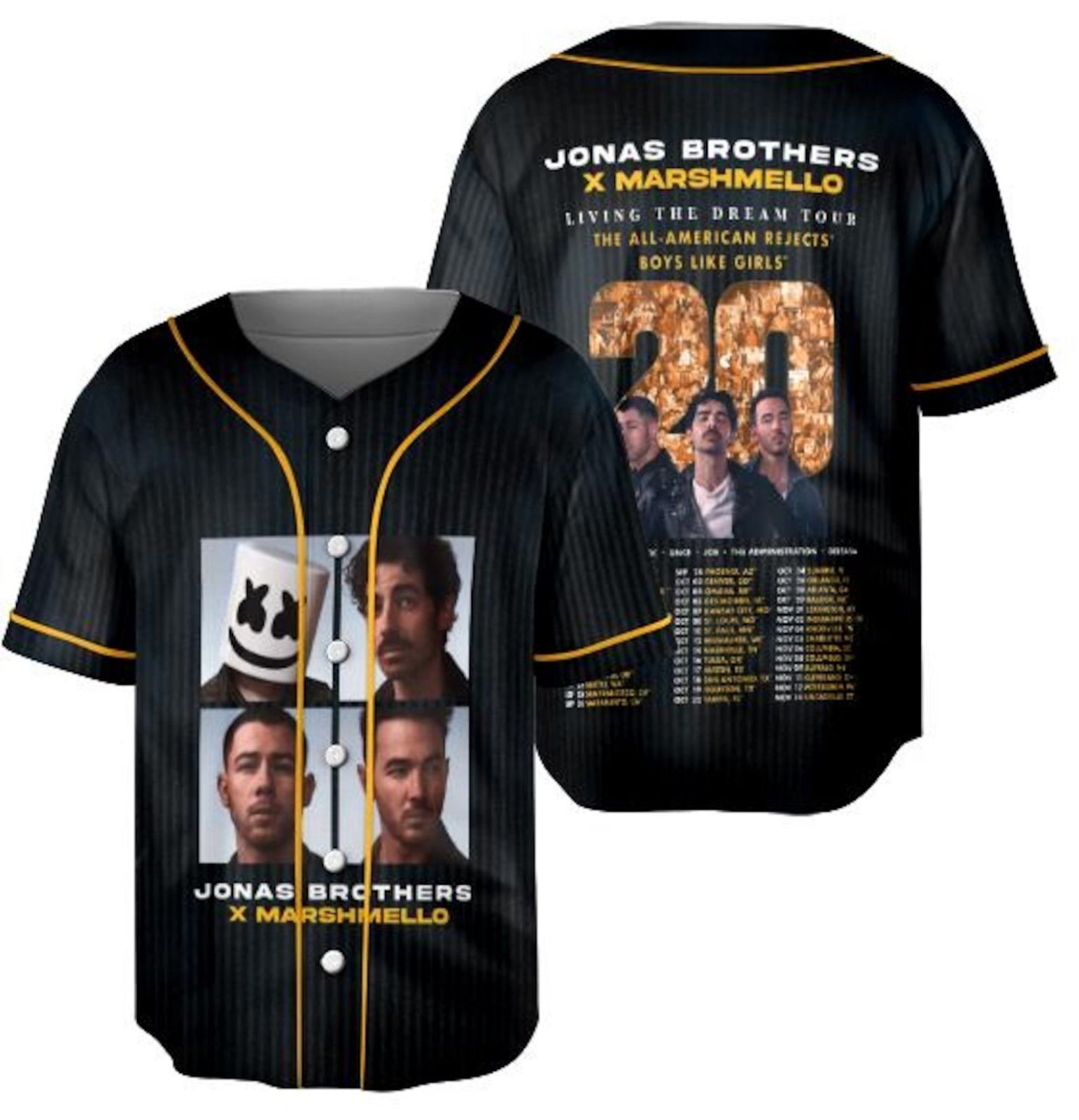 Mckenzieshoponline Jonas Brother I Heart Hot Dads Personalized Baseball Jersey For Fans