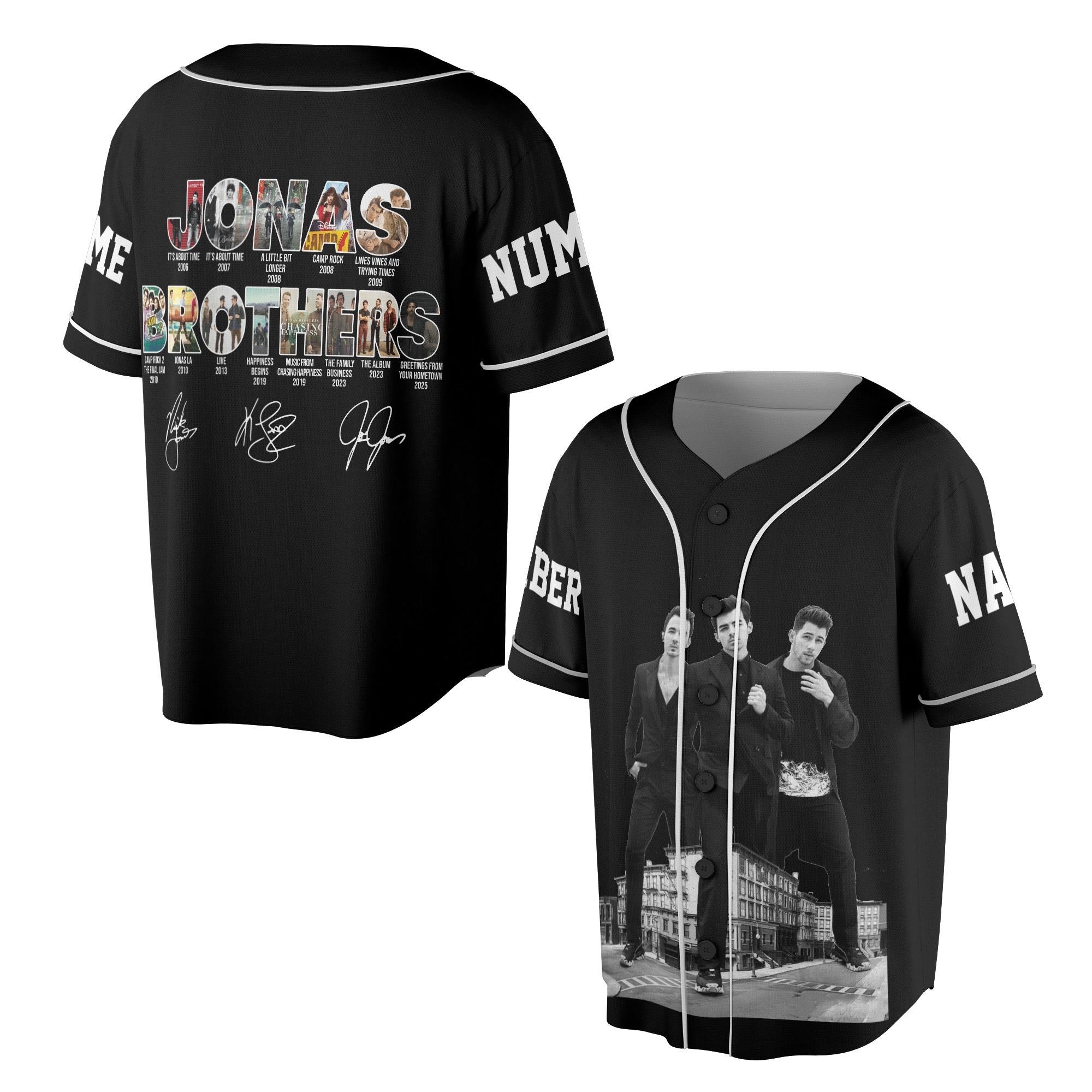 Mckenzieshoponline Jonas Brothers Personalized Baseball Jersey For Fans