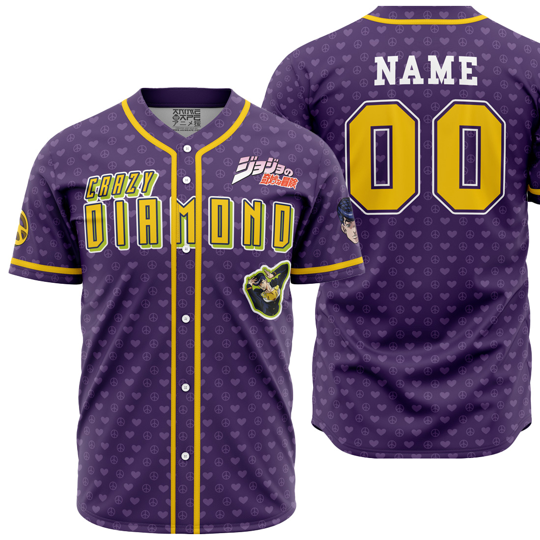 Mckenzieshoponline Josuke Shining Diamond Jojos Bizarre Adventure Personalized Baseball Jersey For Fans
