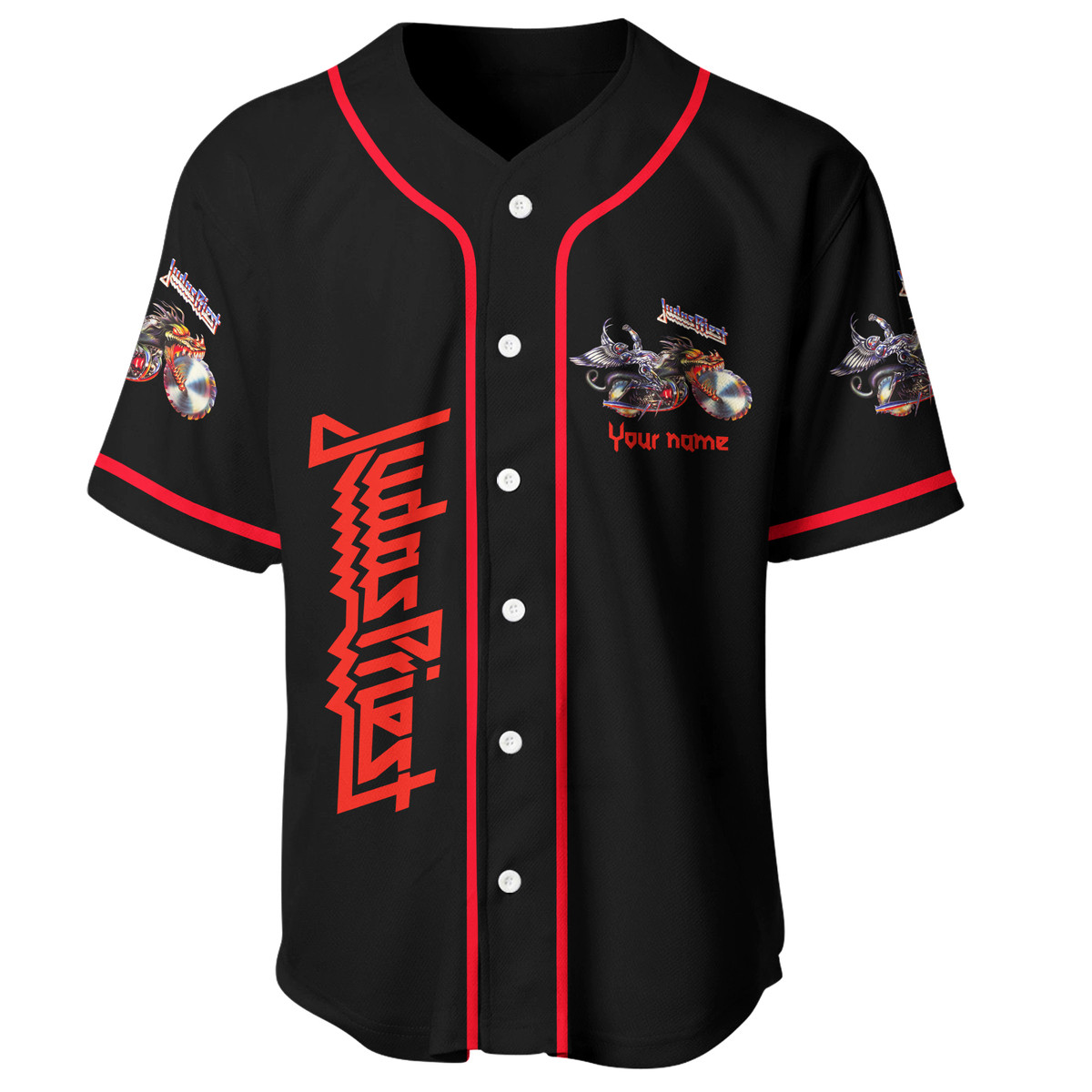 Jerseytrend Judas Priest Band Painkiller Personalized Baseball Jersey For Fans - Image 4