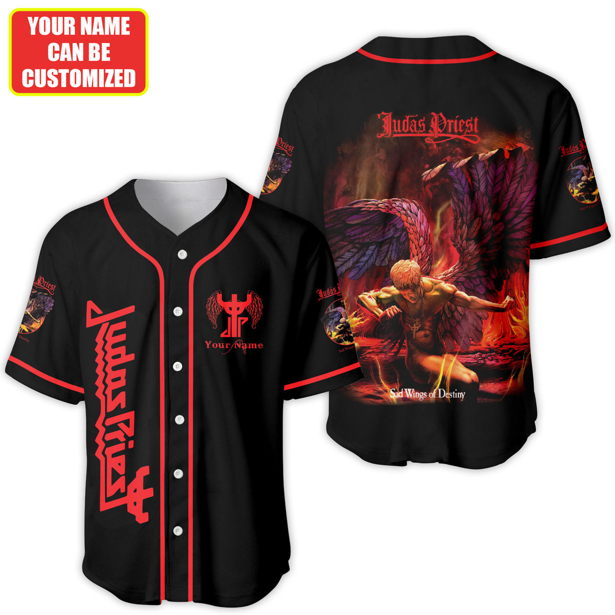 Jerseytrend Judas Priest Band Personalized Baseball Jersey For Fans - Image 4