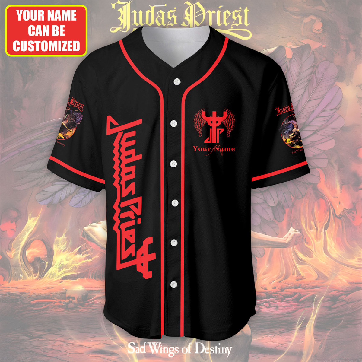 Jerseytrend Judas Priest Band Personalized Baseball Jersey For Fans - Image 2
