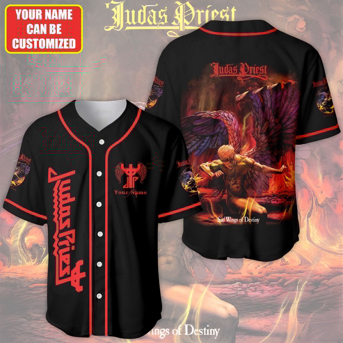 Jerseytrend Judas Priest Band Personalized Baseball Jersey For Fans