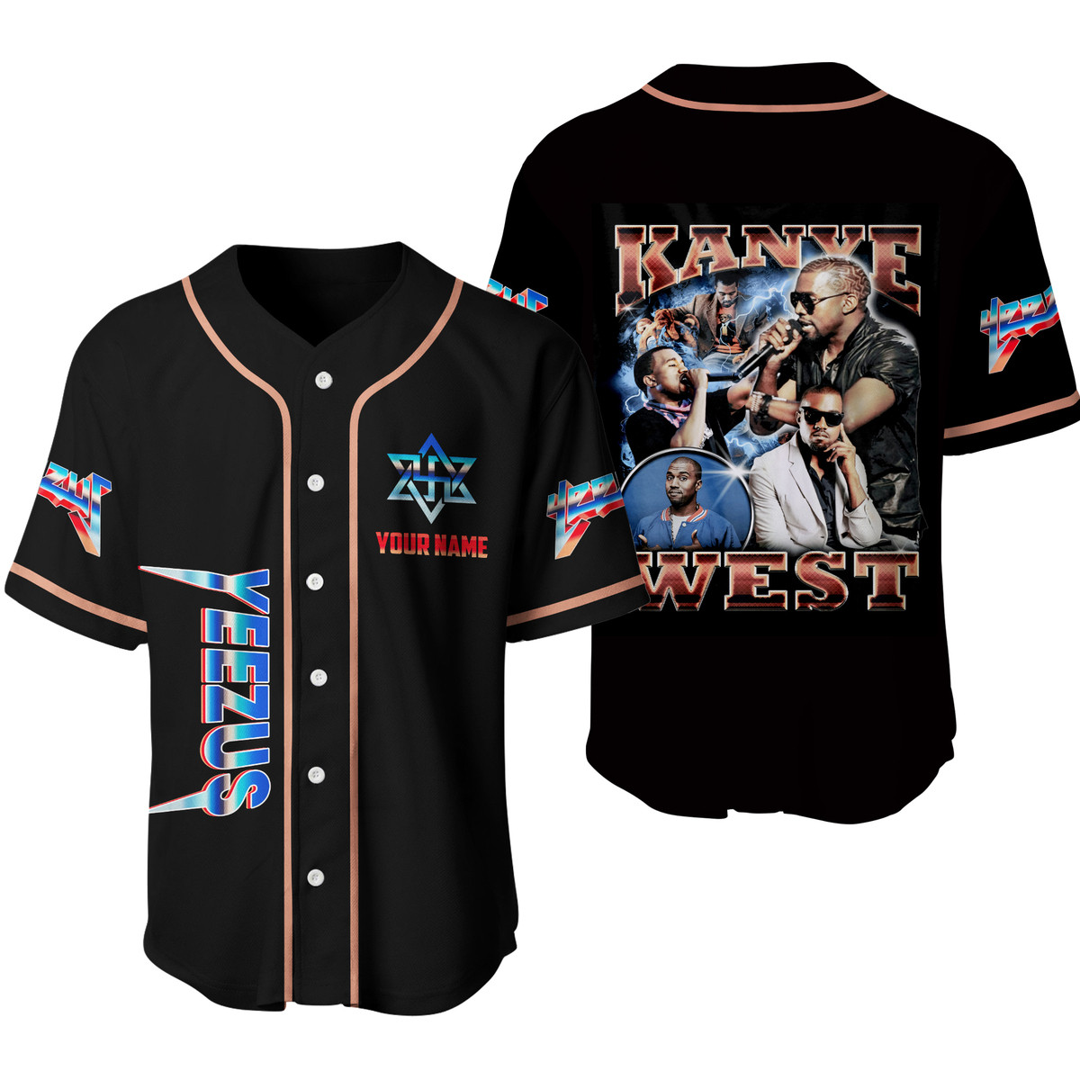 Jerseytrend Kanye West Yeezus Personalized Baseball Jersey For Fans - Image 3